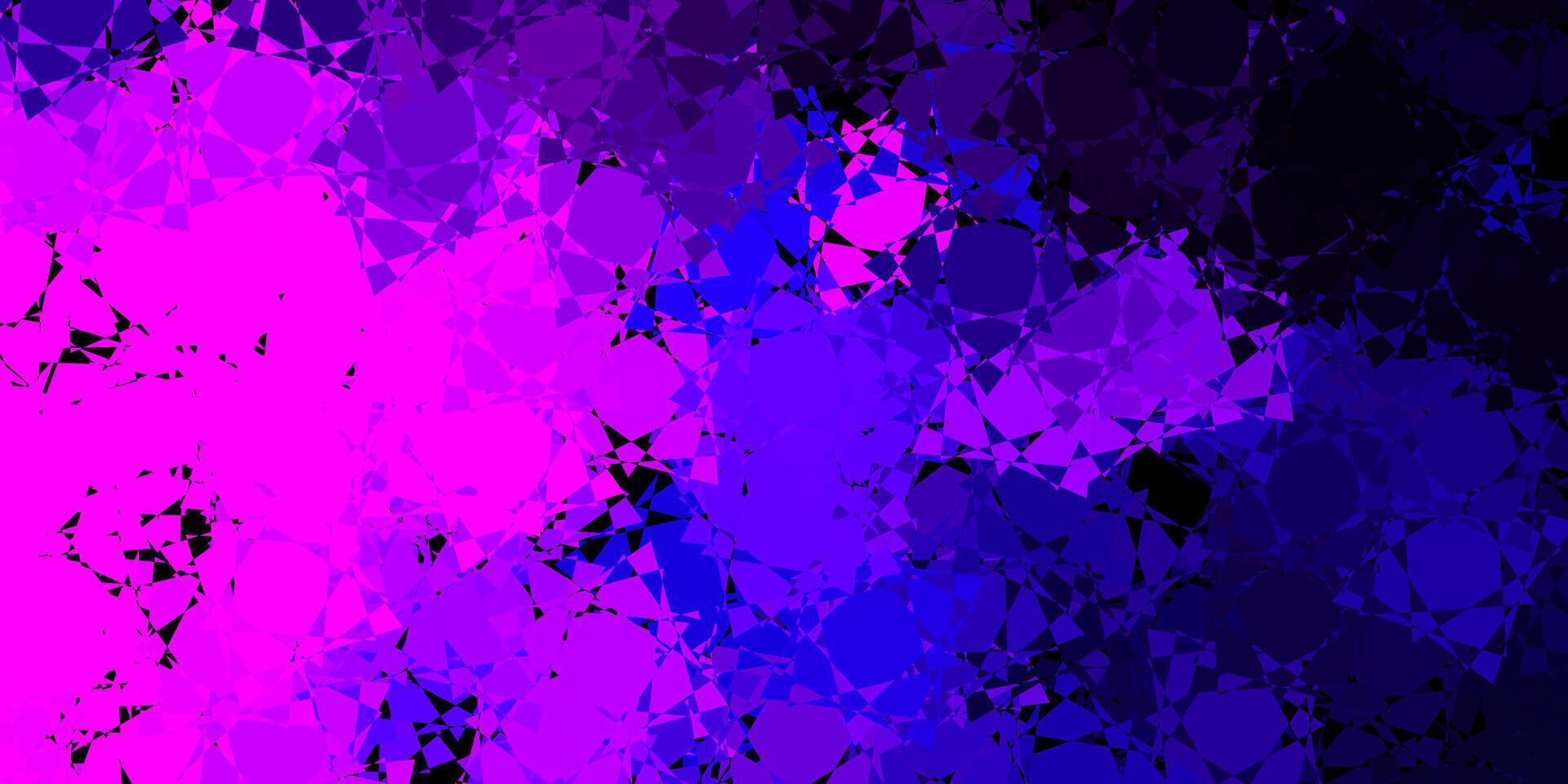 Dark Purple vector texture with random triangles.