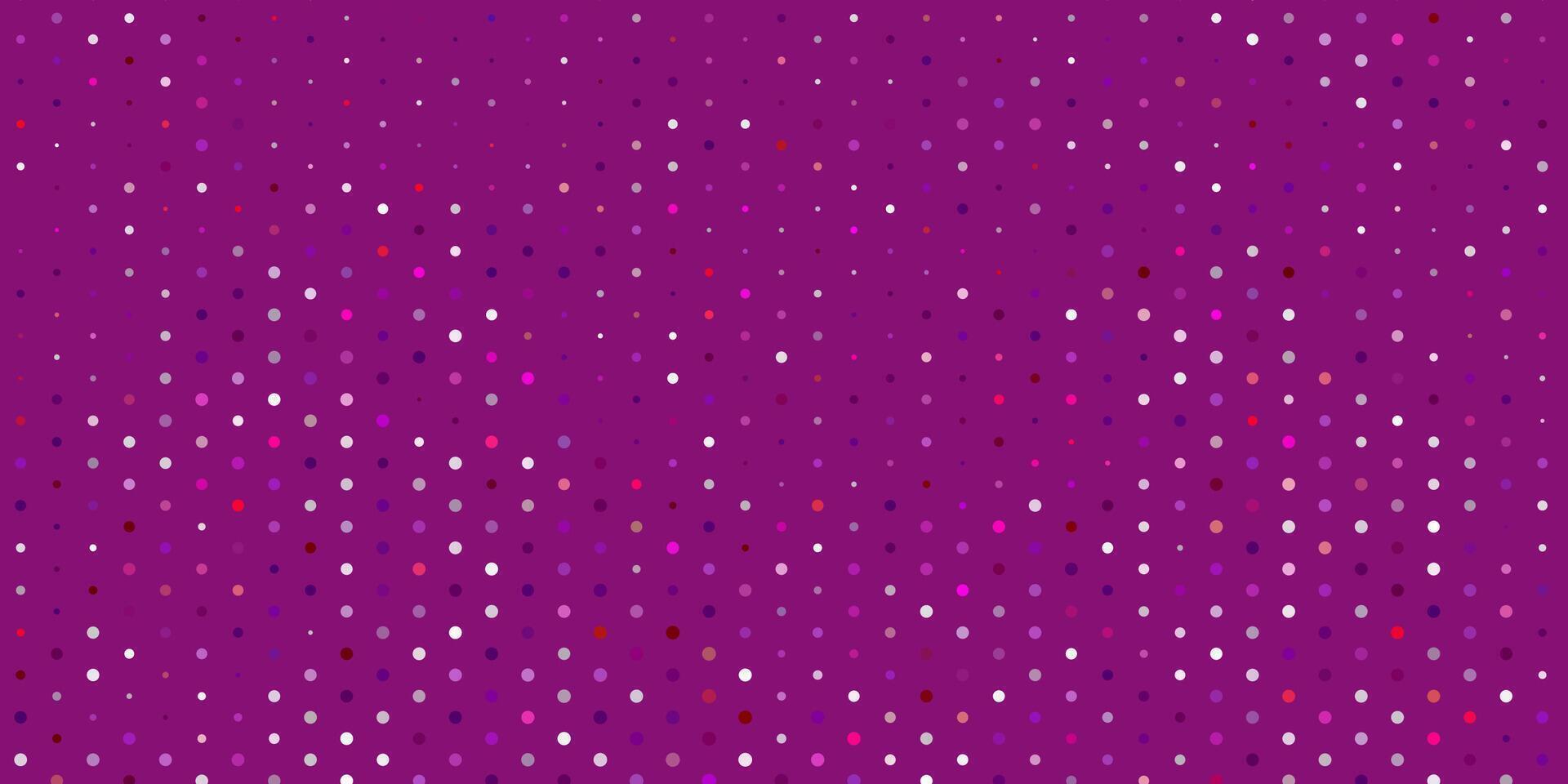 Light purple, pink vector background with bubbles.