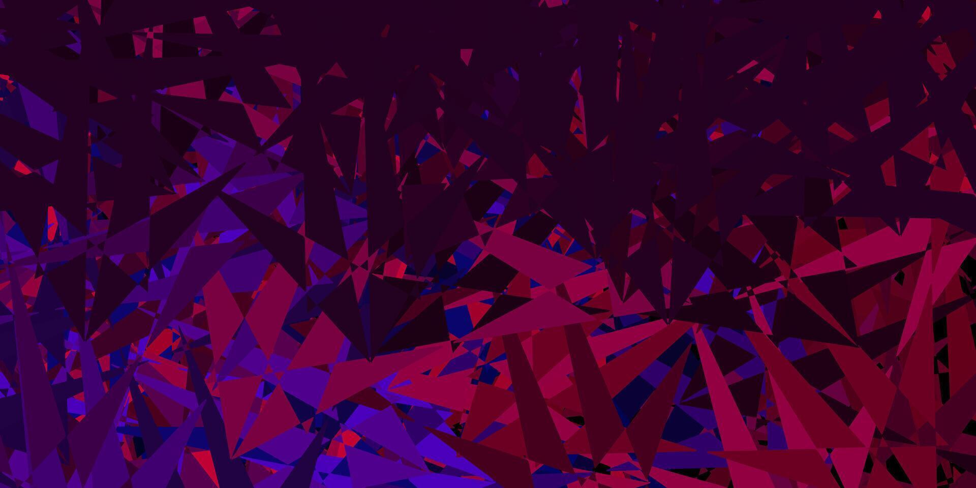Dark purple, pink vector layout with triangle forms.