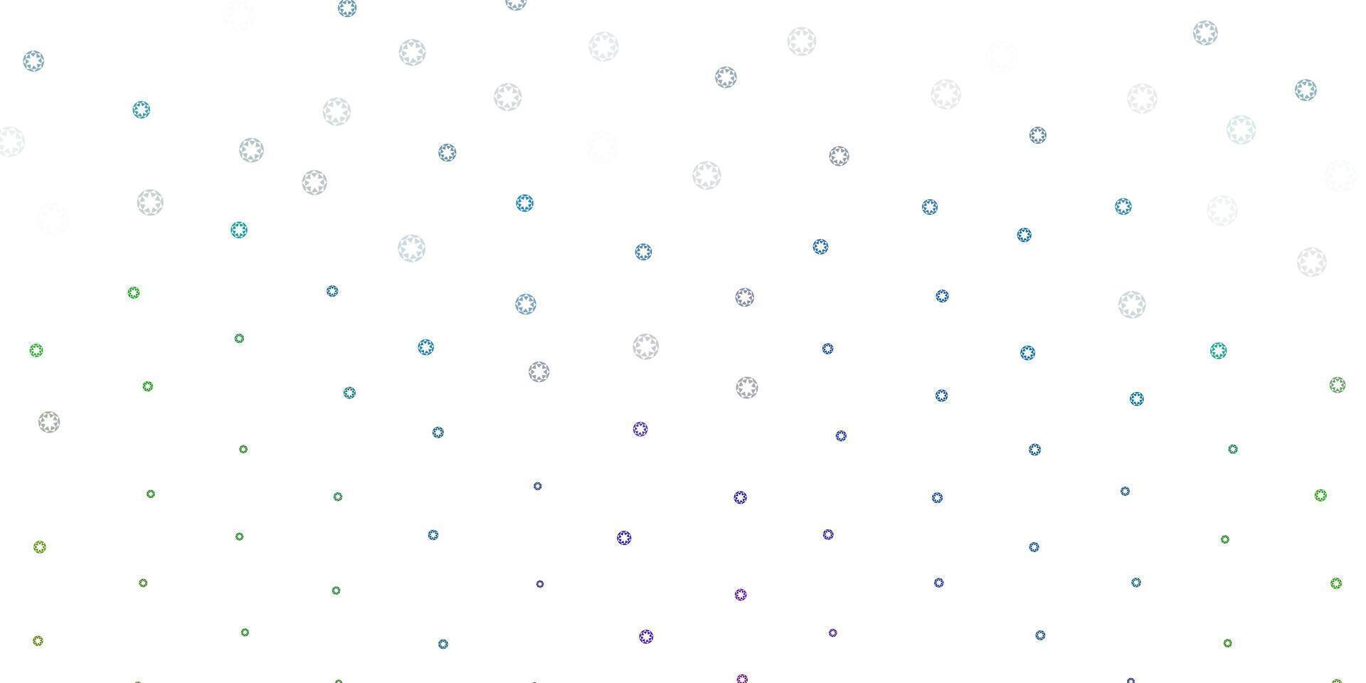 Light blue, green vector texture with disks.