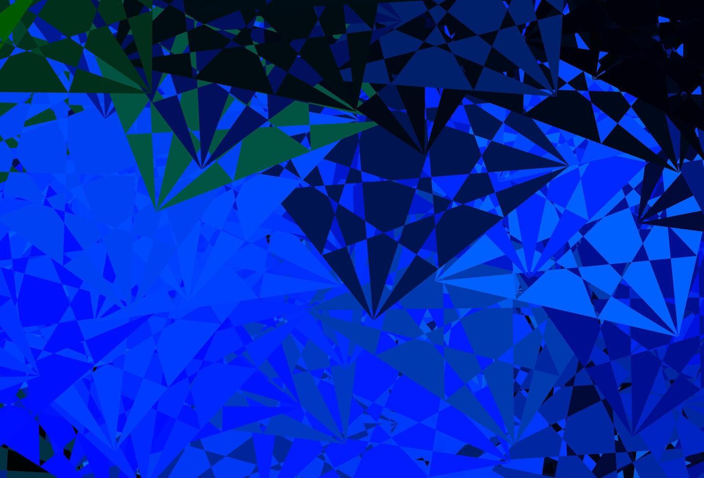 Dark Blue, Green vector pattern with abstract shapes.