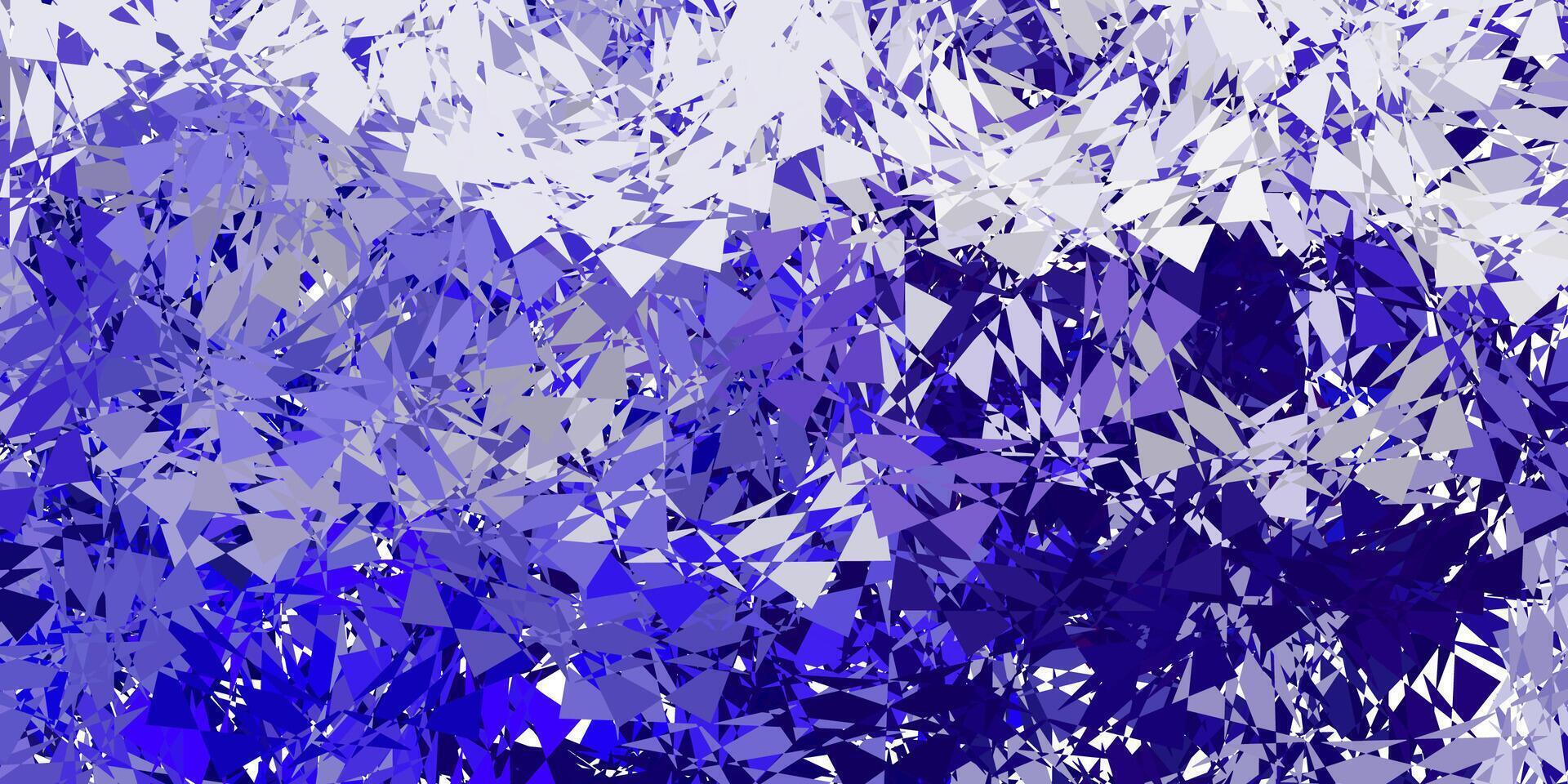 Dark purple, pink vector pattern with polygonal shapes.