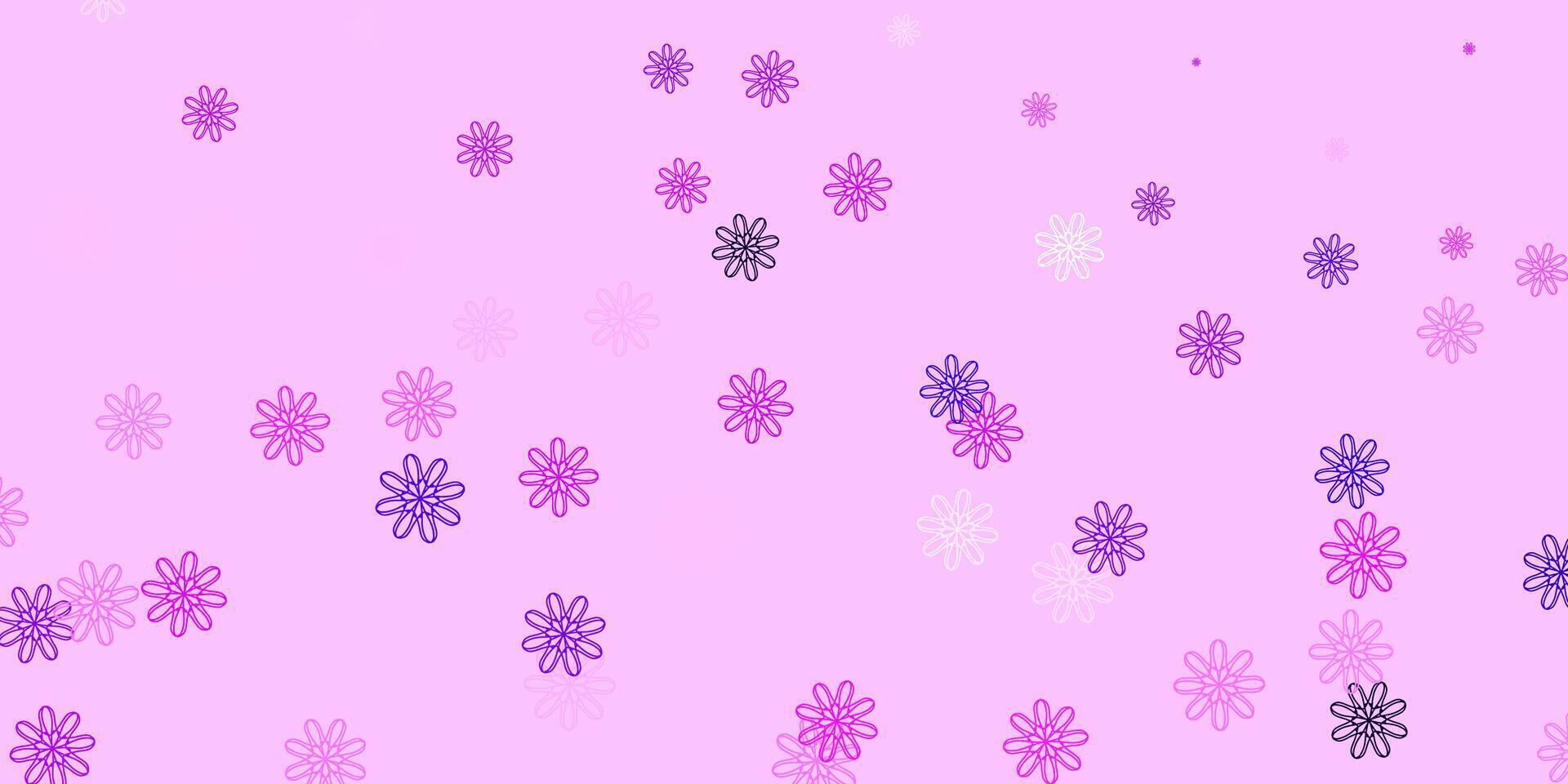 Light Purple, Pink vector natural backdrop with flowers.