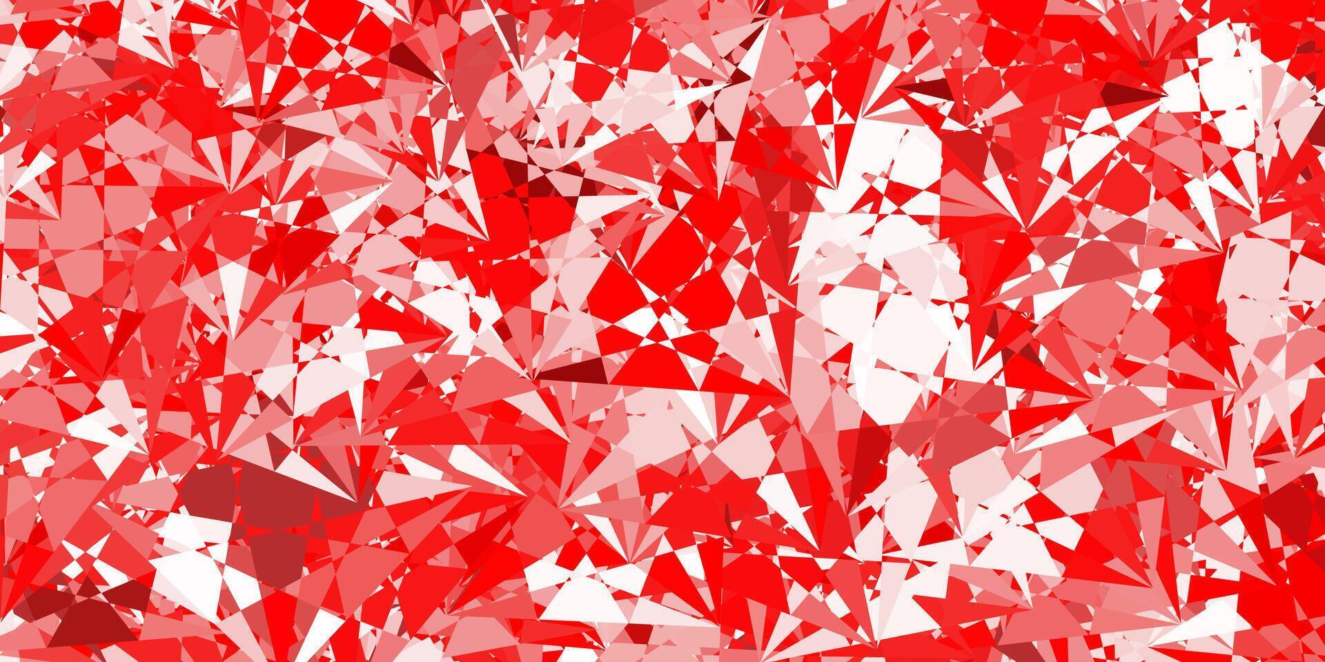 Light Red vector background with polygonal forms.