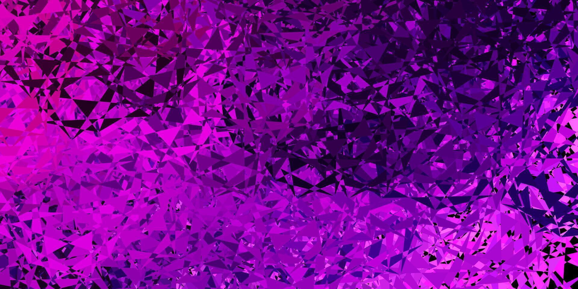 Fondo de vector violeta, rosa claro con formas poligonales.