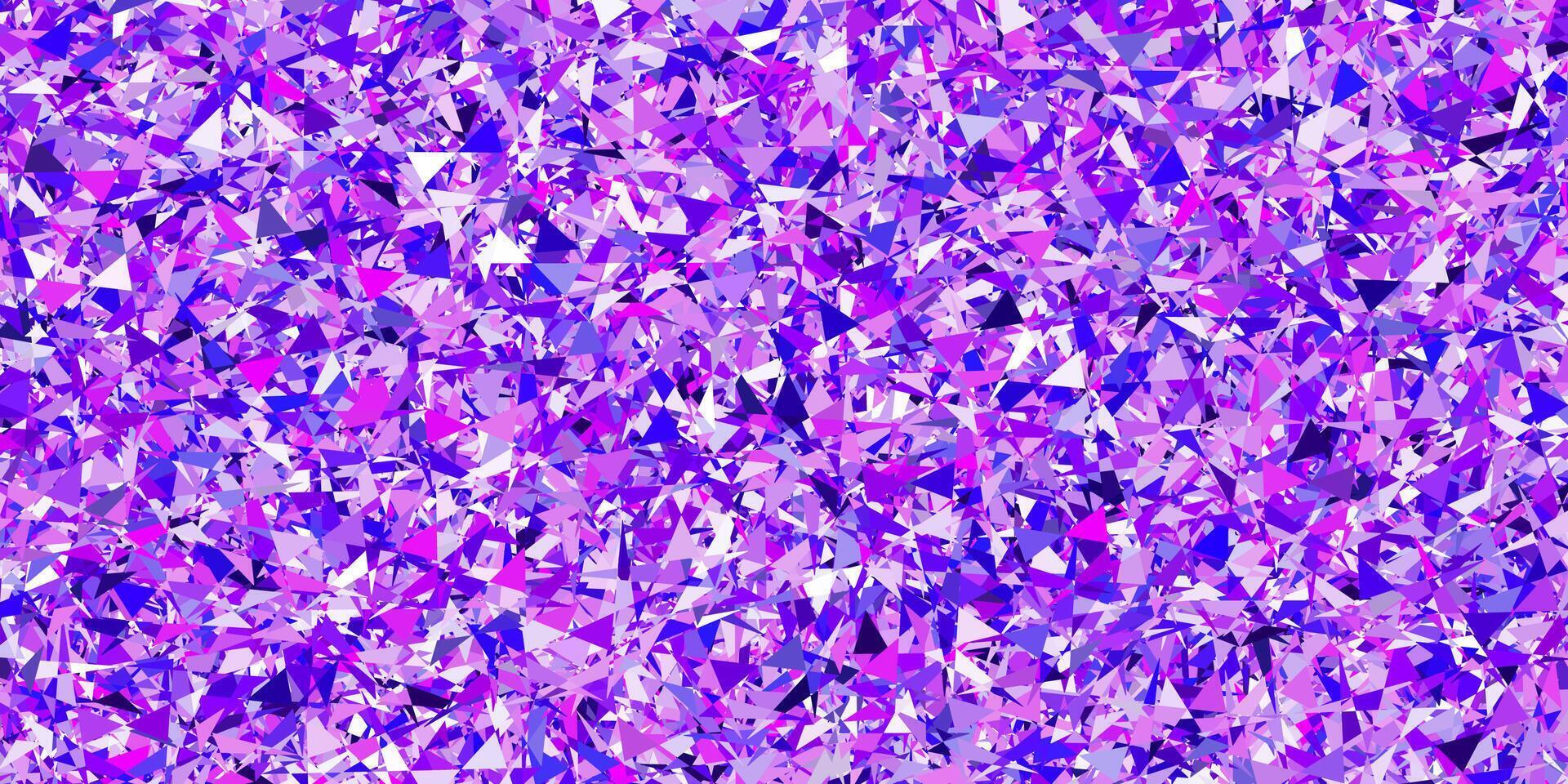 Light purple, pink vector backdrop with triangles, lines.