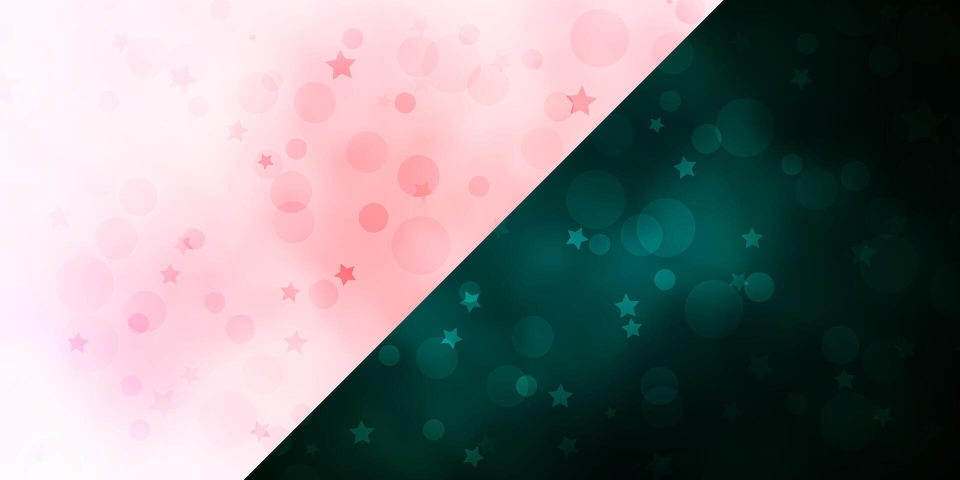 Vector template with circles, stars.