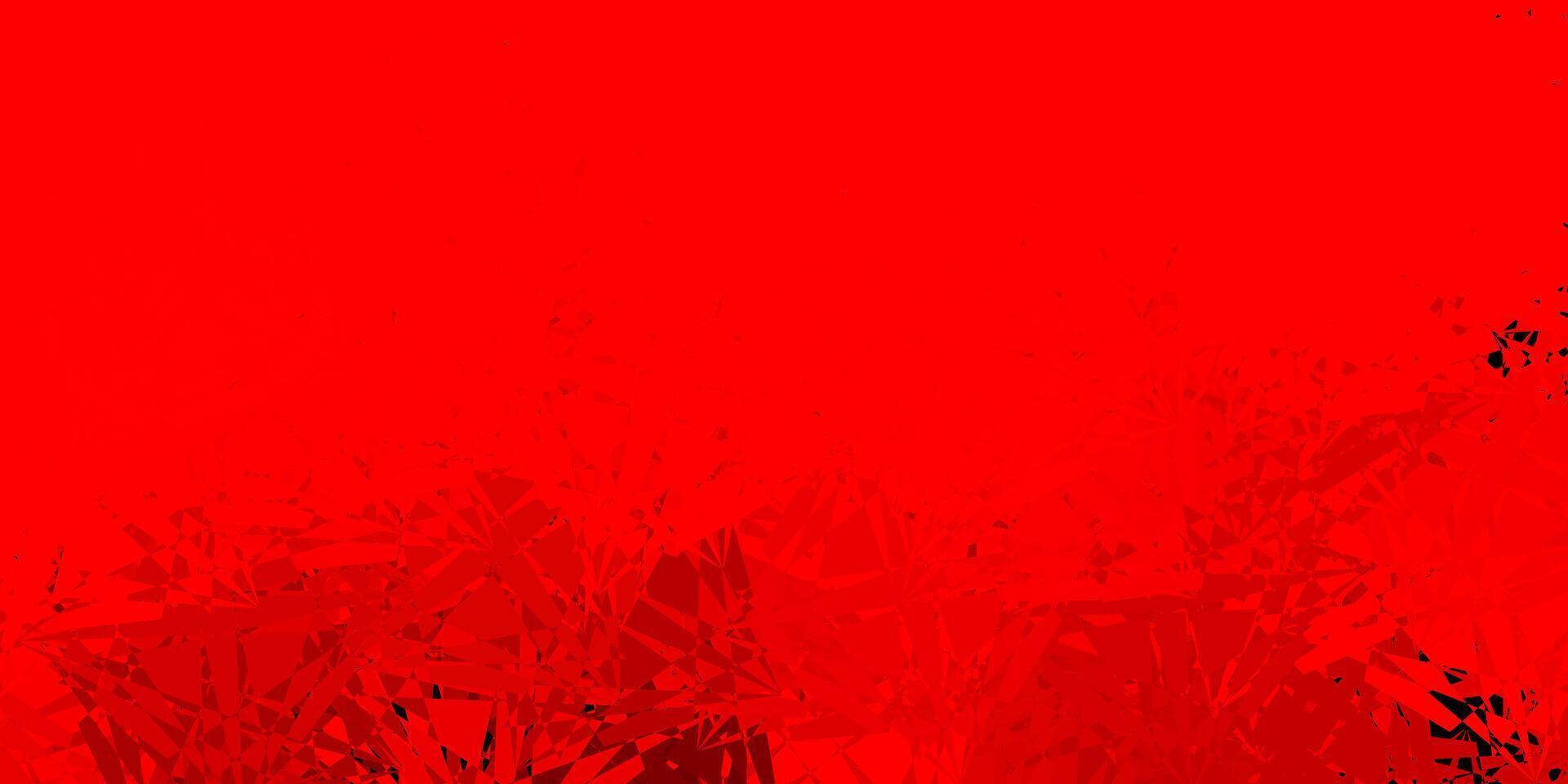 Dark Red vector background with polygonal forms.