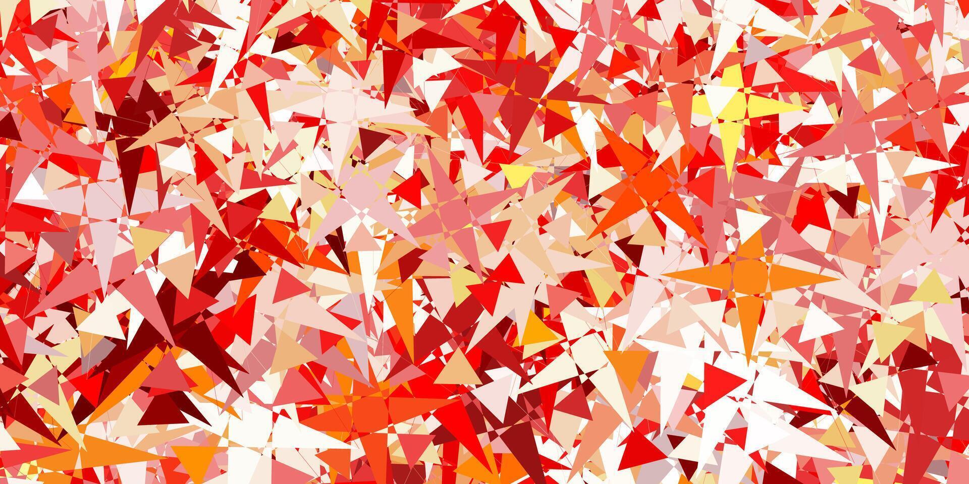 Light Red, Yellow vector template with triangle shapes.