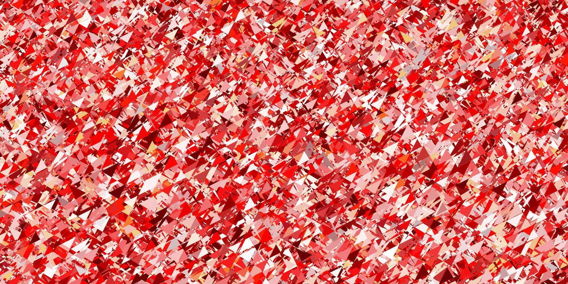 Light Red, Yellow vector pattern with polygonal style.