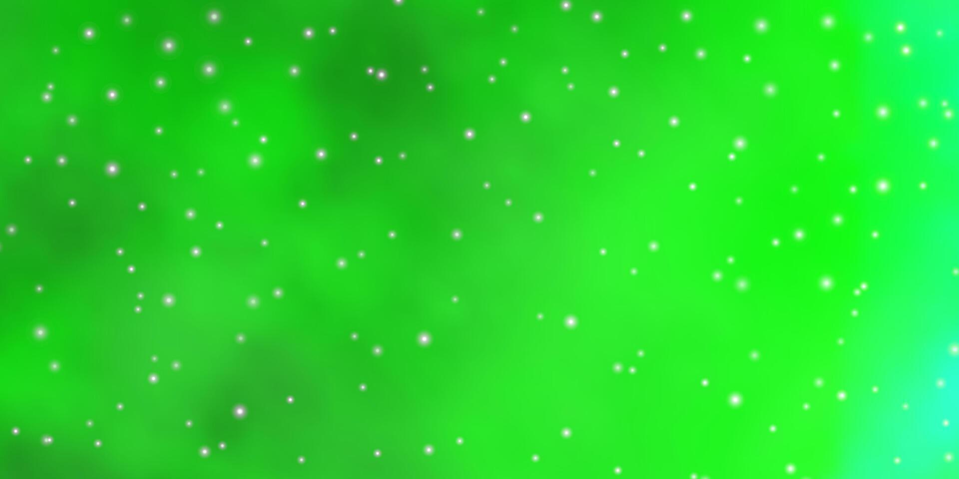 Light Green vector texture with beautiful stars.