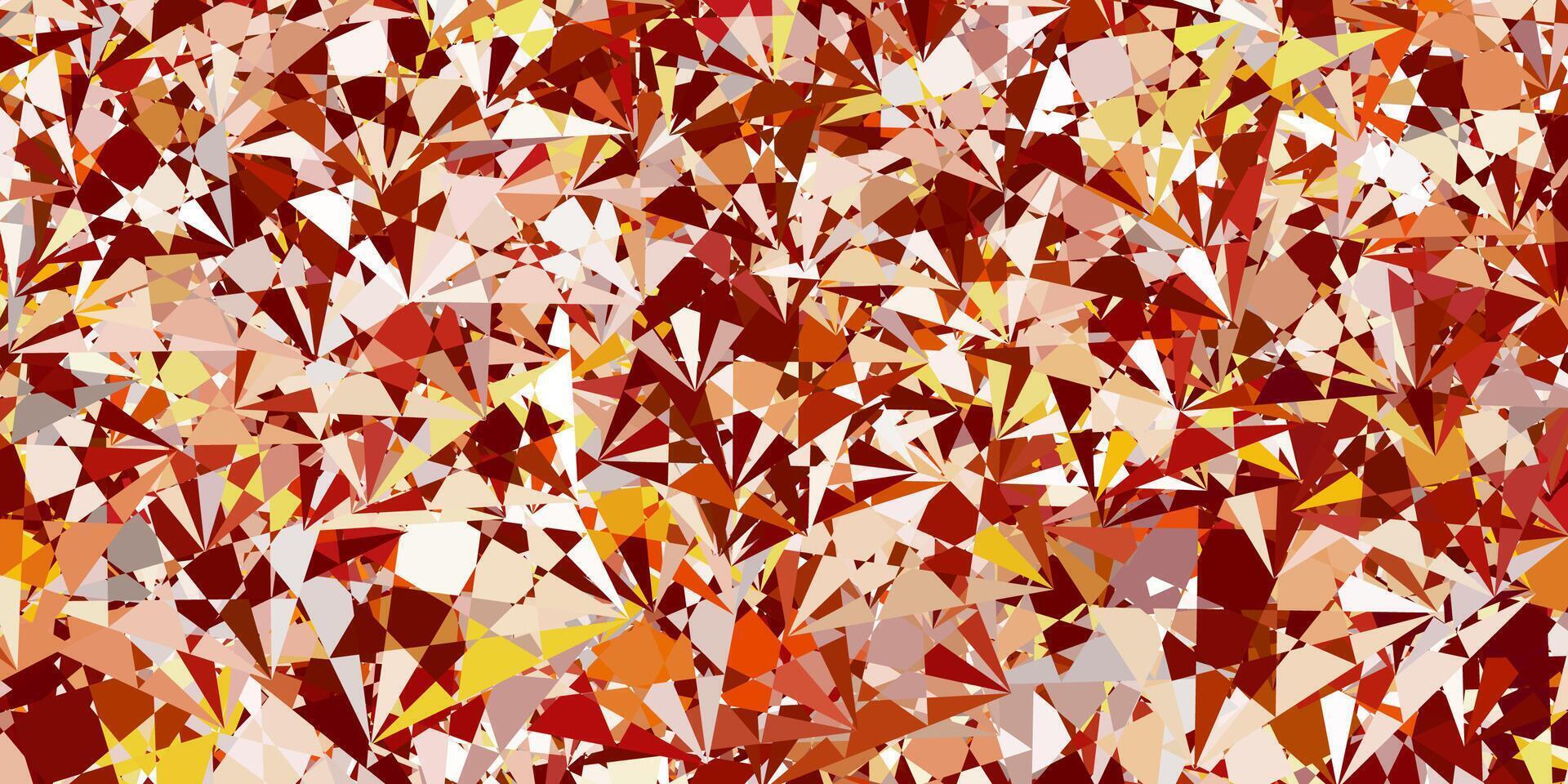 Light Yellow vector texture with random triangles.