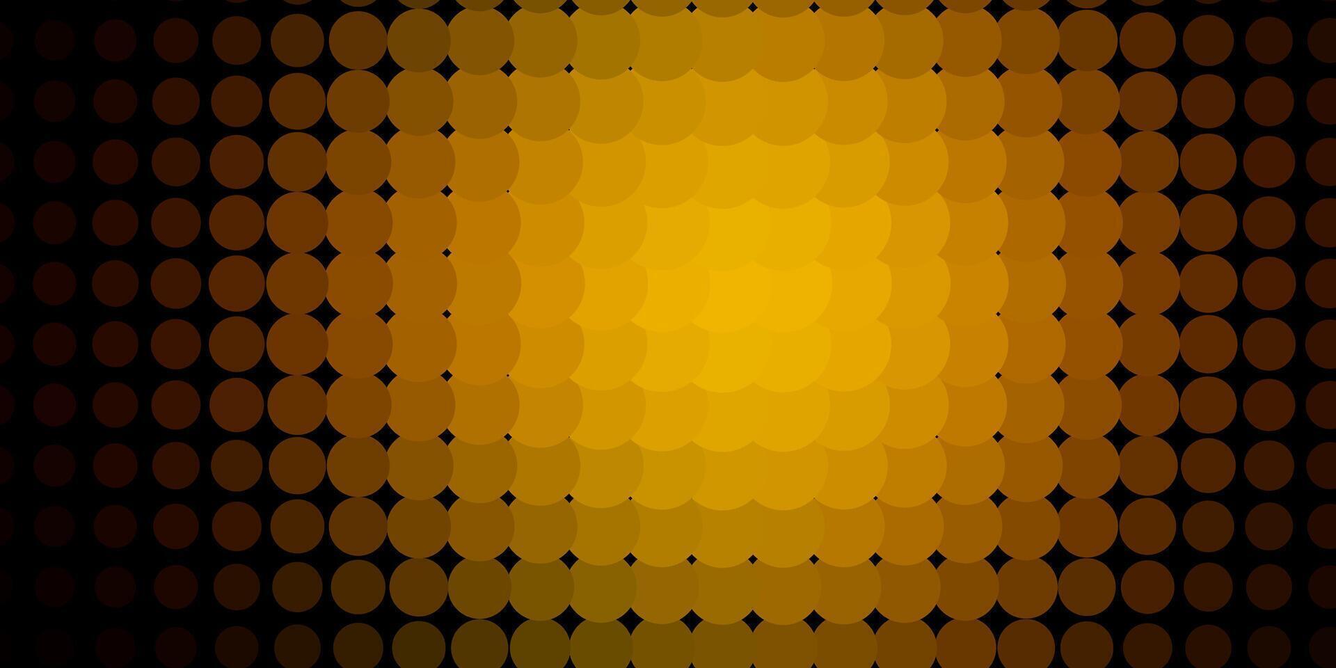 patrón de vector verde oscuro, amarillo con esferas.