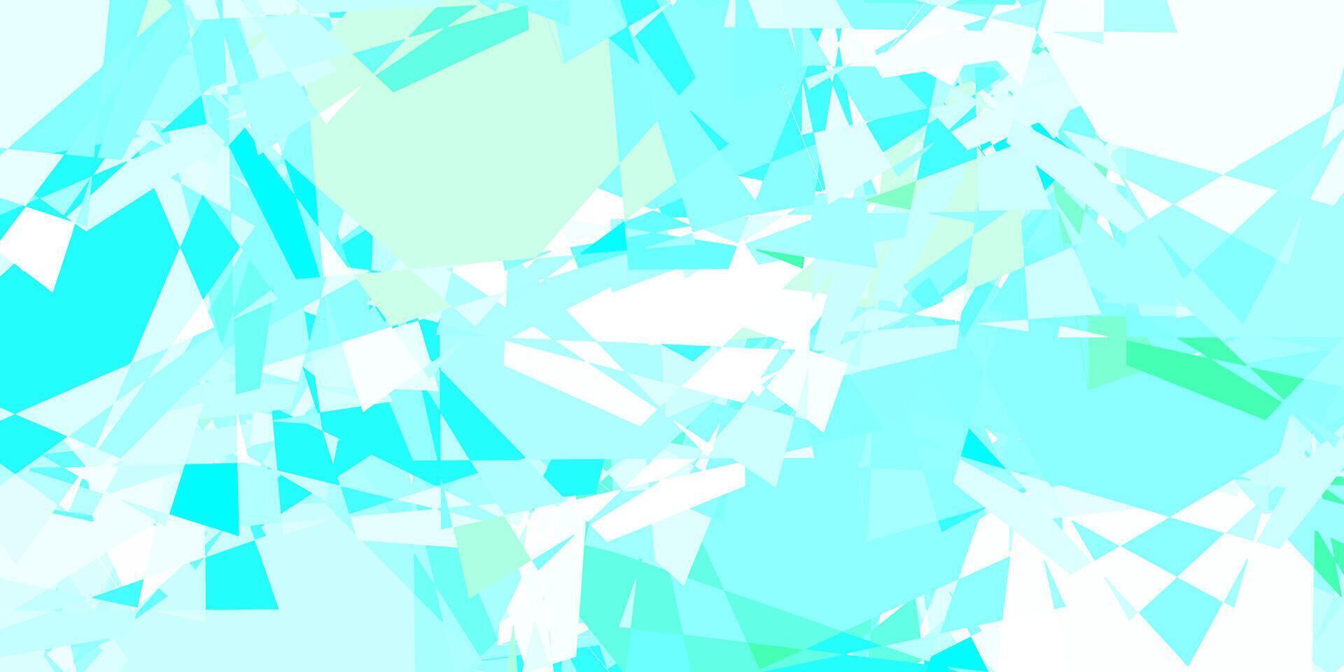 Light Blue, Green vector background with polygonal forms.