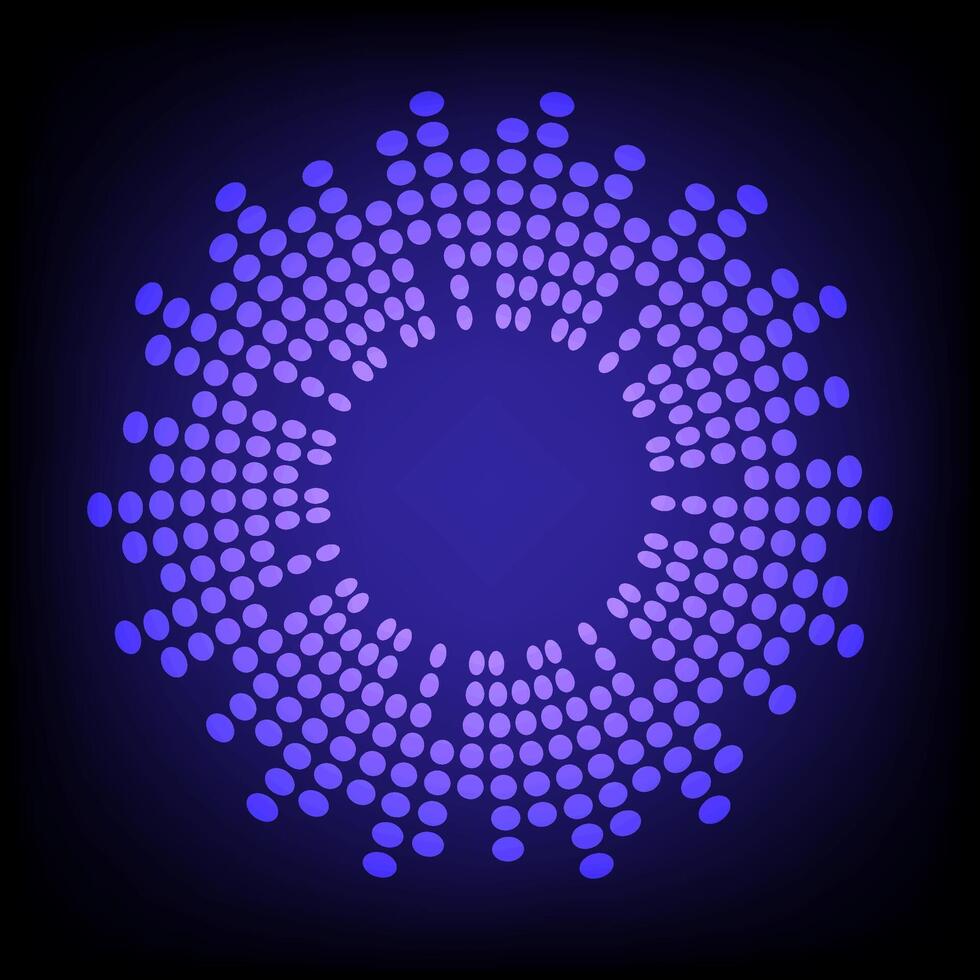 Abstract blue background of light glowing circles vector illustration for web banners, posters, cards, Wallpaper, backdrops, labels, sites, stickers.