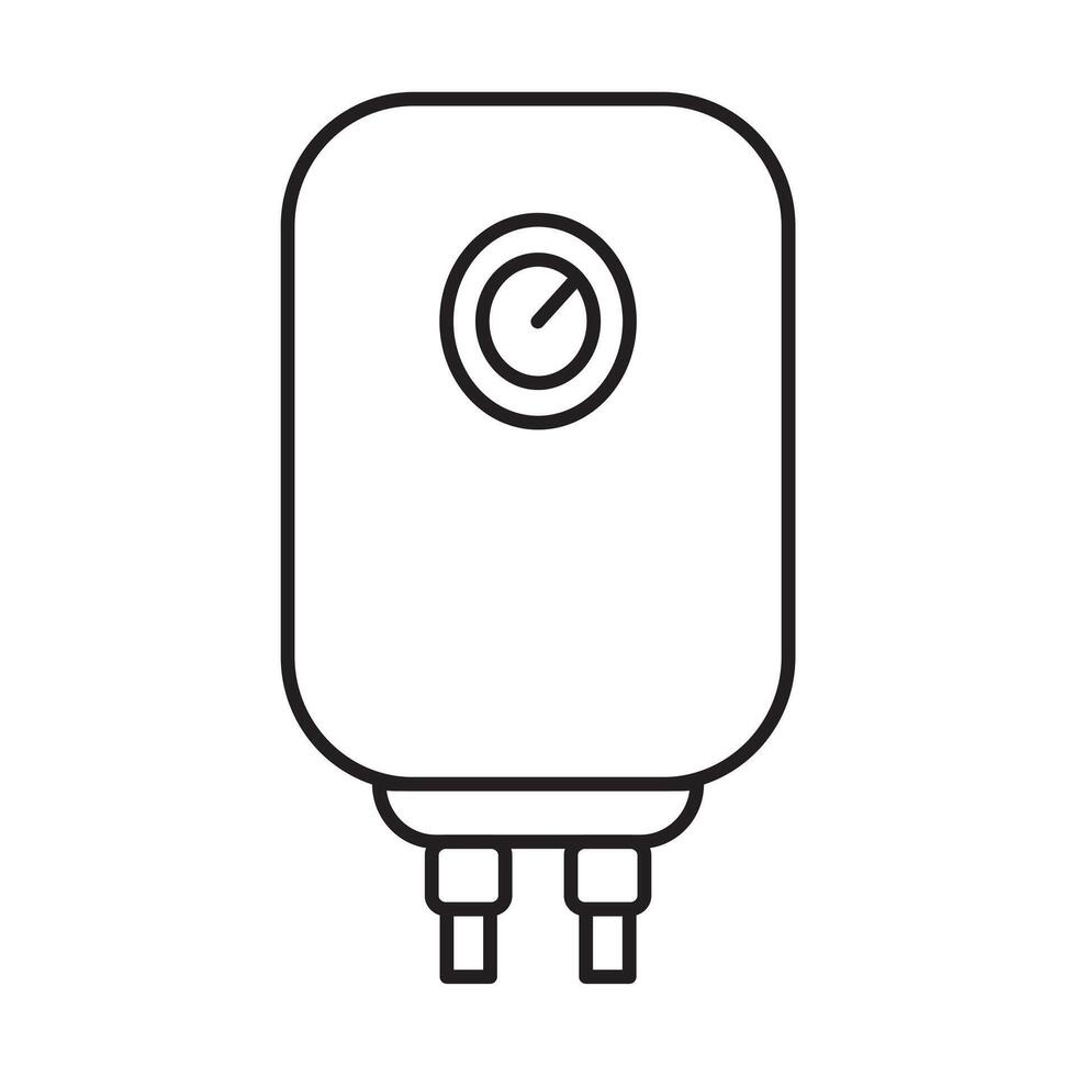 Boiler water heater outline icon vector for graphic design, logo, web site, social media, mobile app, ui illustration
