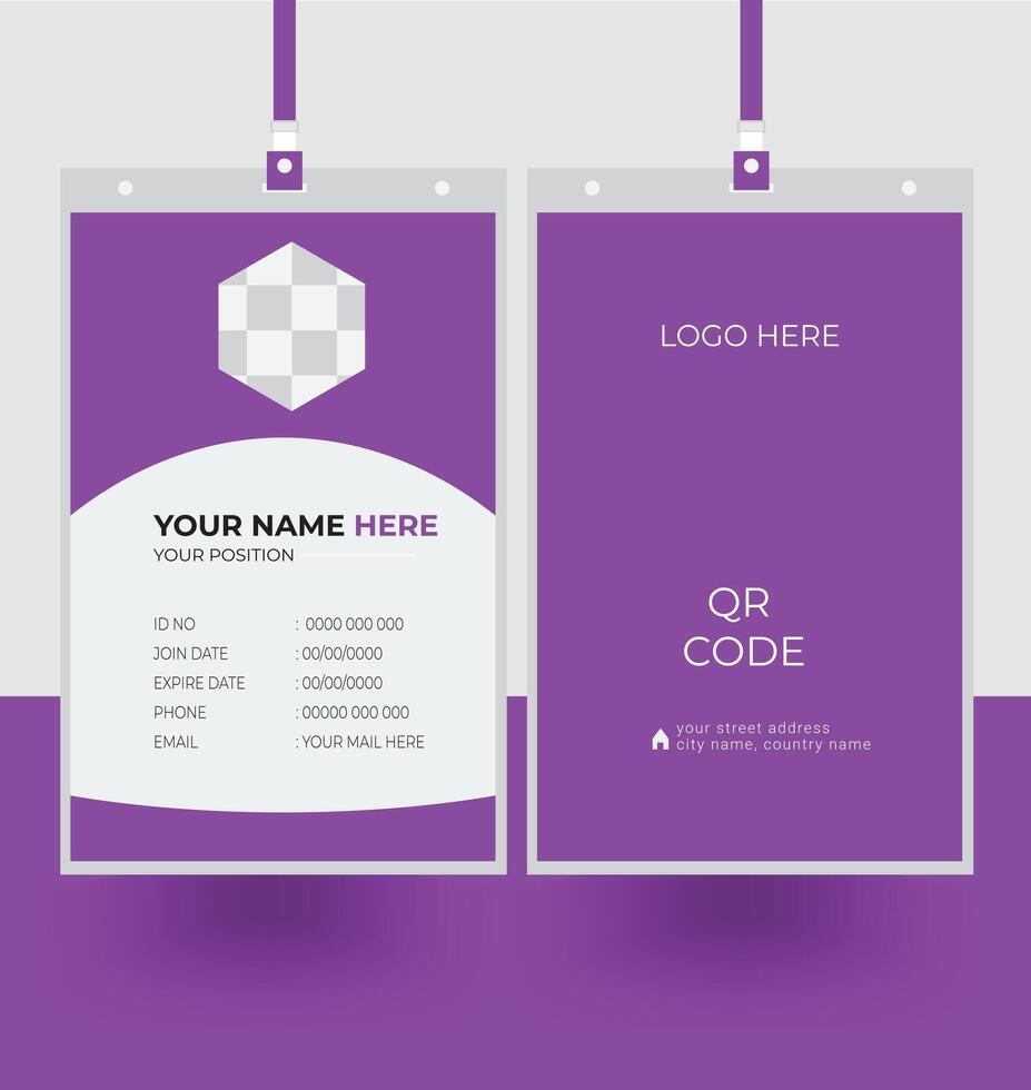 Creative ID Card Template vector