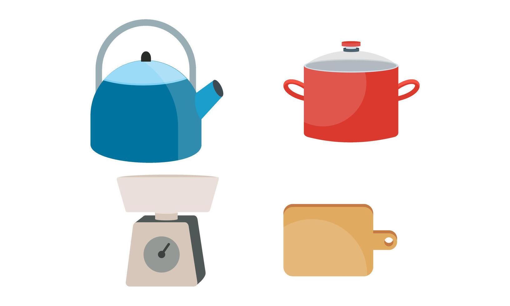 Set of kitchen equipment icon logo vector