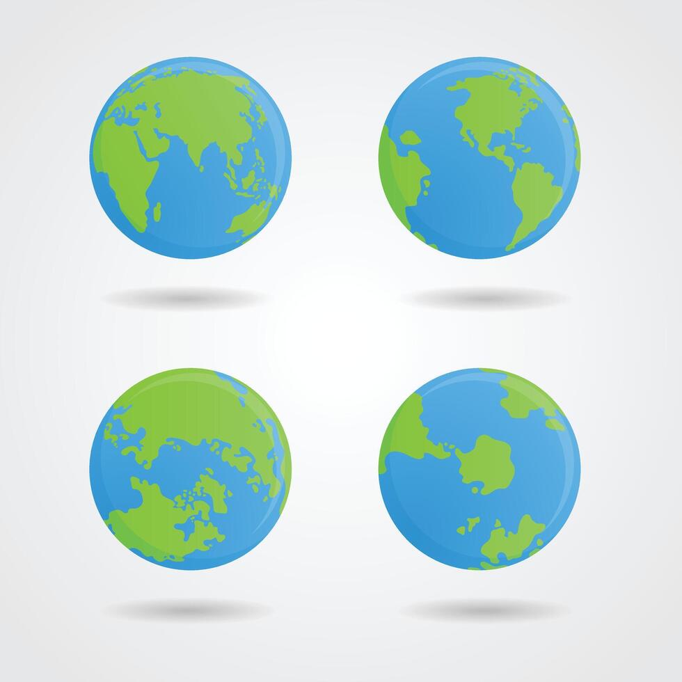collection world Earth Day Enviralment Happy design vector