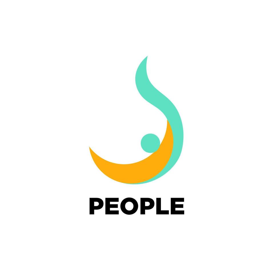People social life vector logo