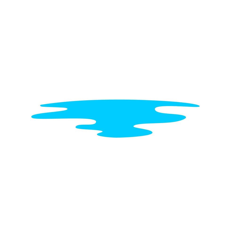 Puddle water wet vector illustration