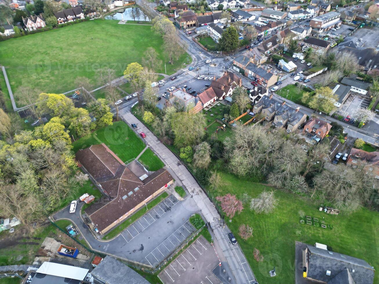 High Angle View of Harefield Town London, Uxbridge, England. United Kingdom During Sunset. April 3rd, 2024 photo