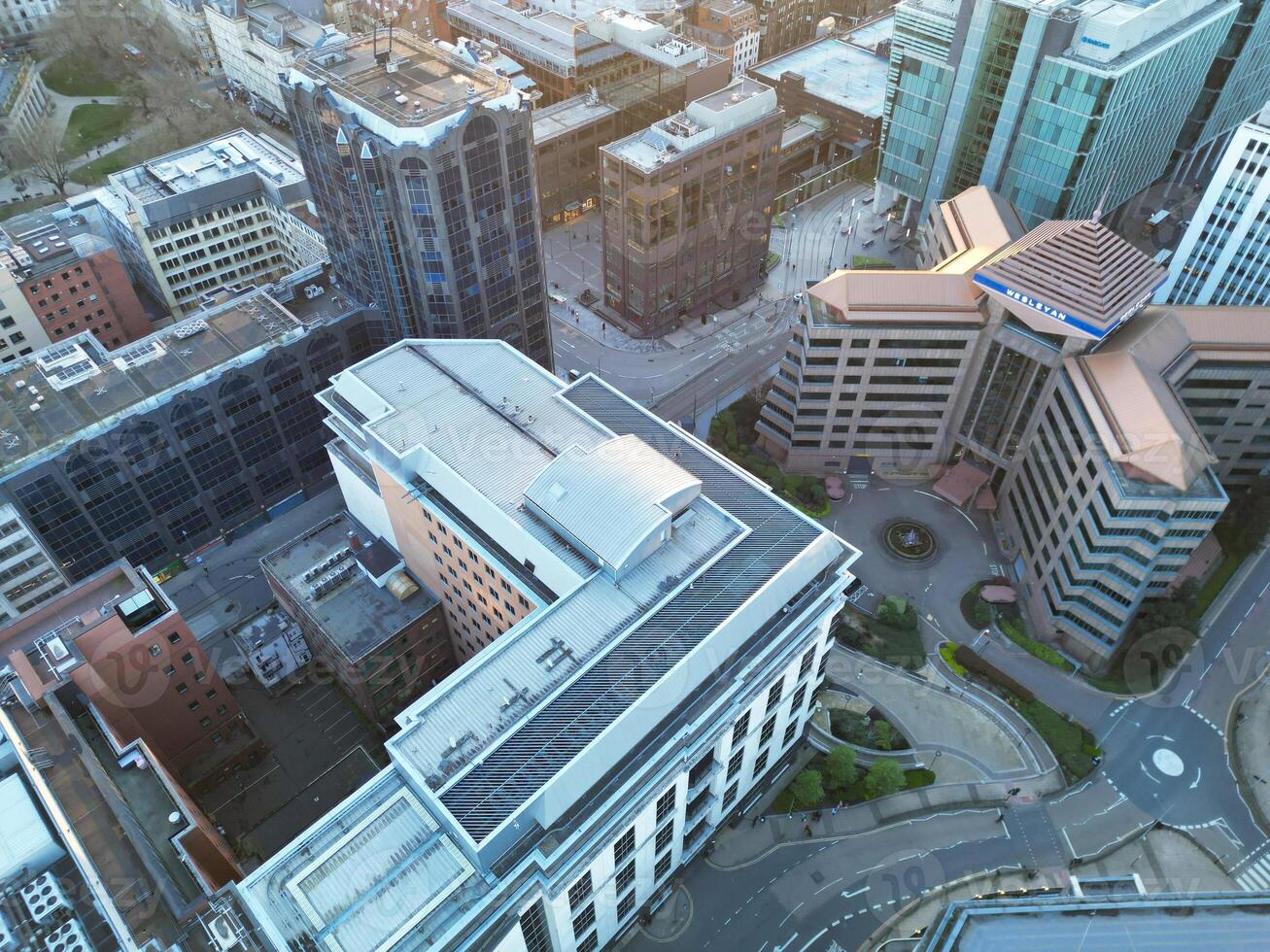 City Centre Buildings of Birmingham Central City of England United Kingdom During Sunset. March 30th, 2024 photo