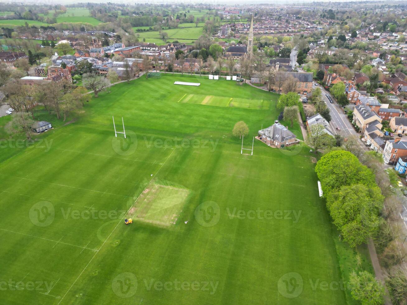 Aerial View of Rugby City of England Great Britain. April 8th, 2024 photo
