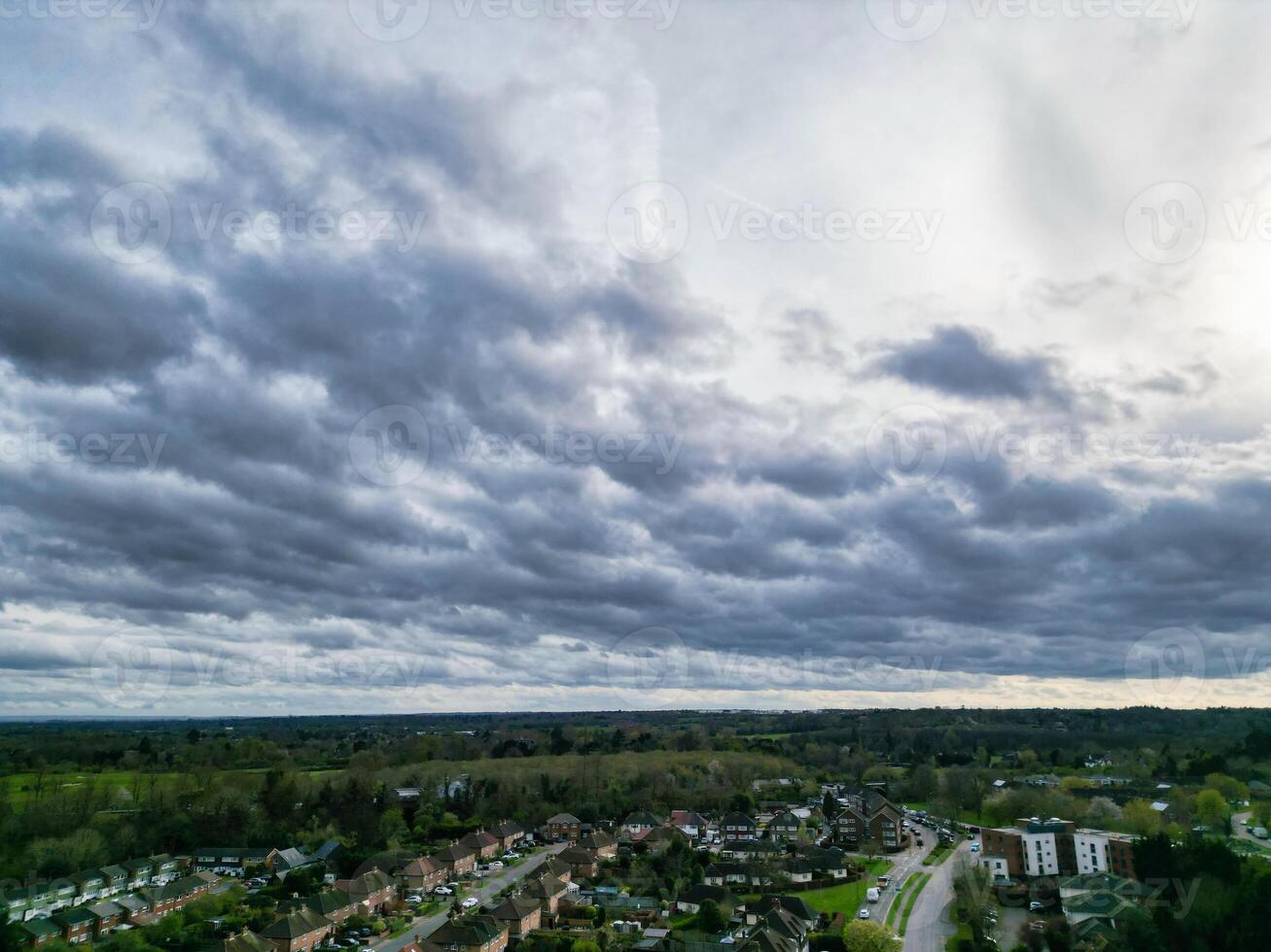 Aerial View of Denham Green Town London, Uxbridge, England. United Kingdom. April 3rd, 2024 photo