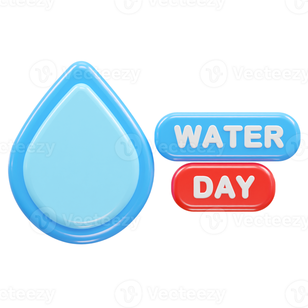 Water icon 3d png