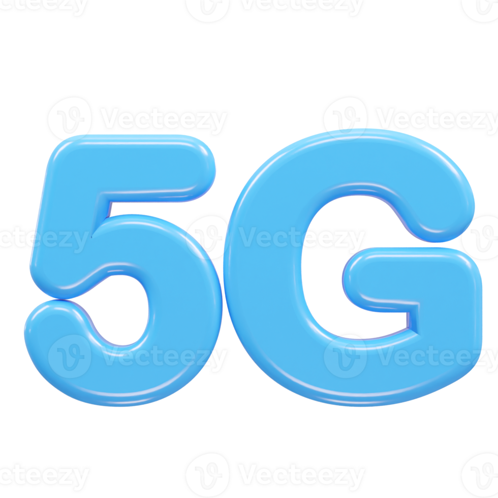 5g icon rendering 3d illustration element png