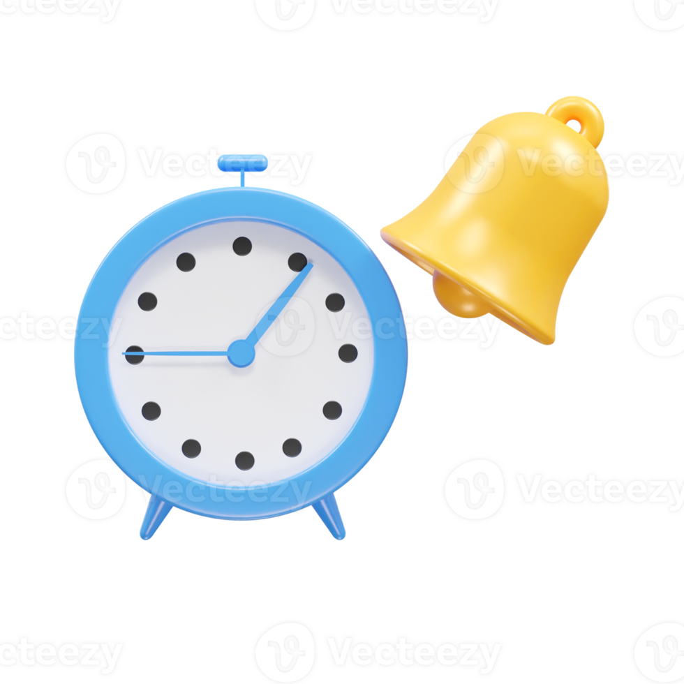 alarme ícone 3d ilustração Renderização png