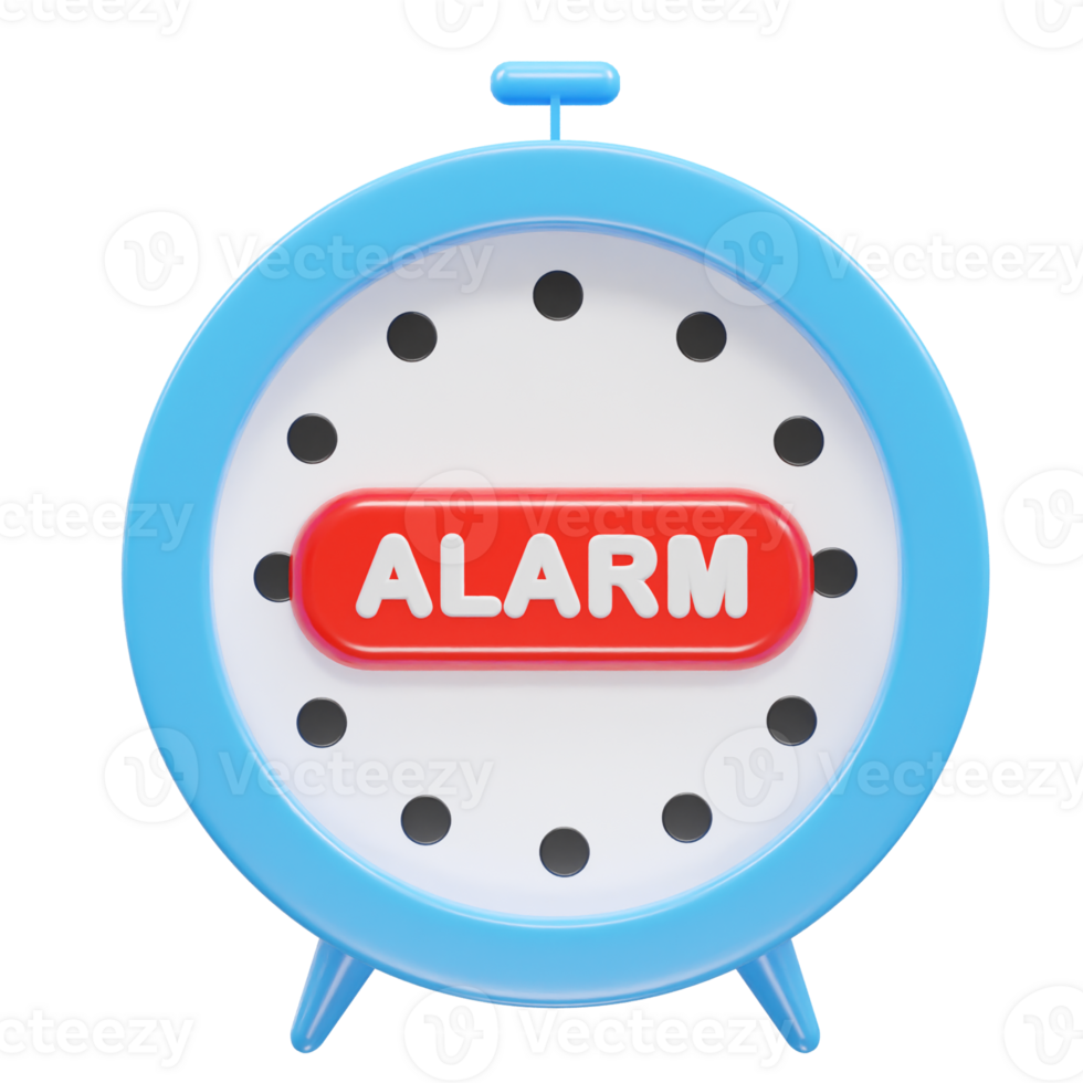 alarm icon 3d illustration rendering png