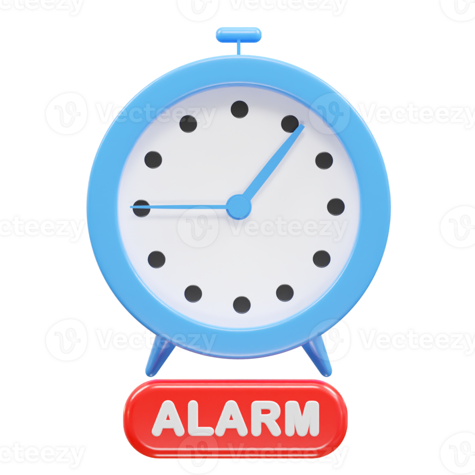 alarm icon 3d illustration rendering png