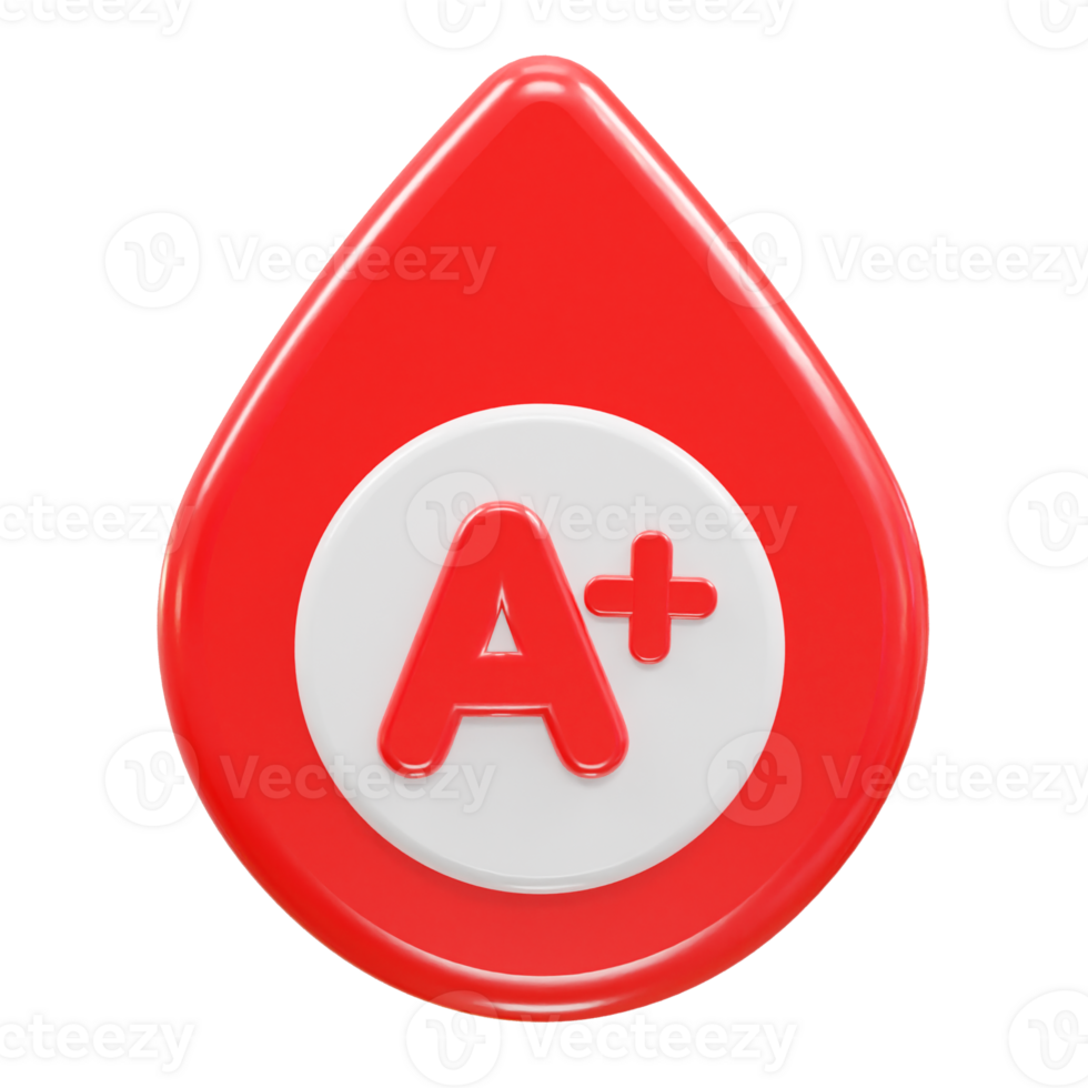 Blood icon 3d rendering illustration element png