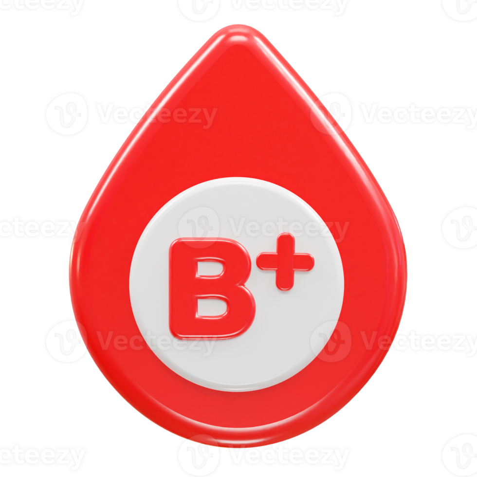 Blood icon 3d rendering illustration element png