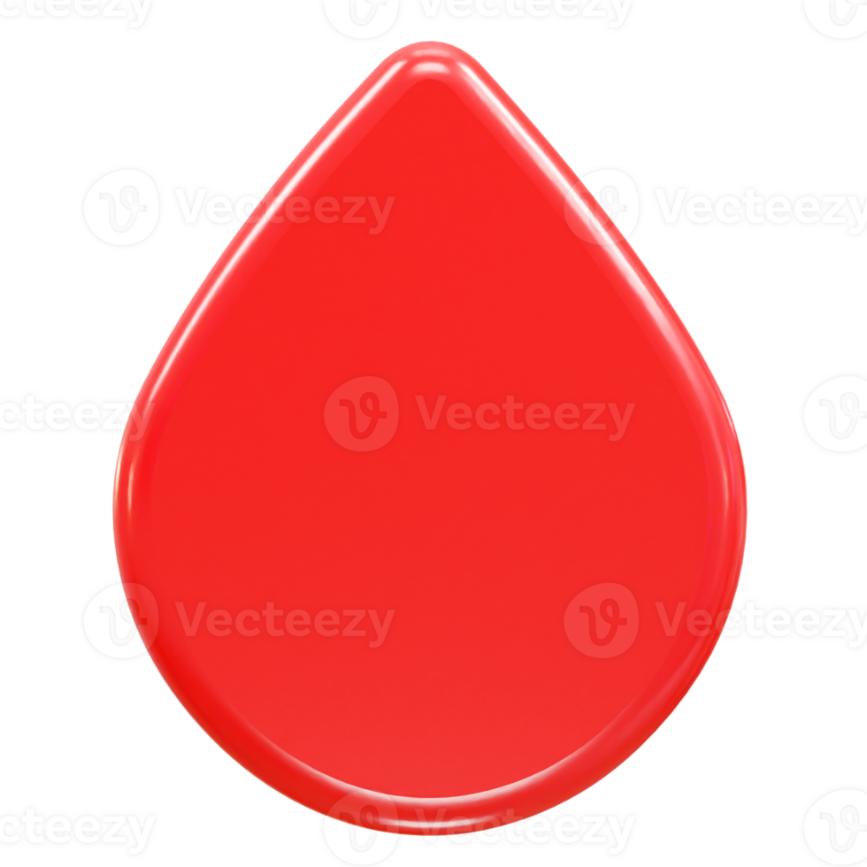 Blood icon 3d rendering illustration element png