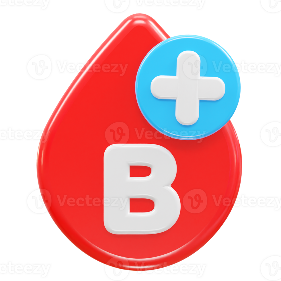 Blood icon 3d rendering illustration element png