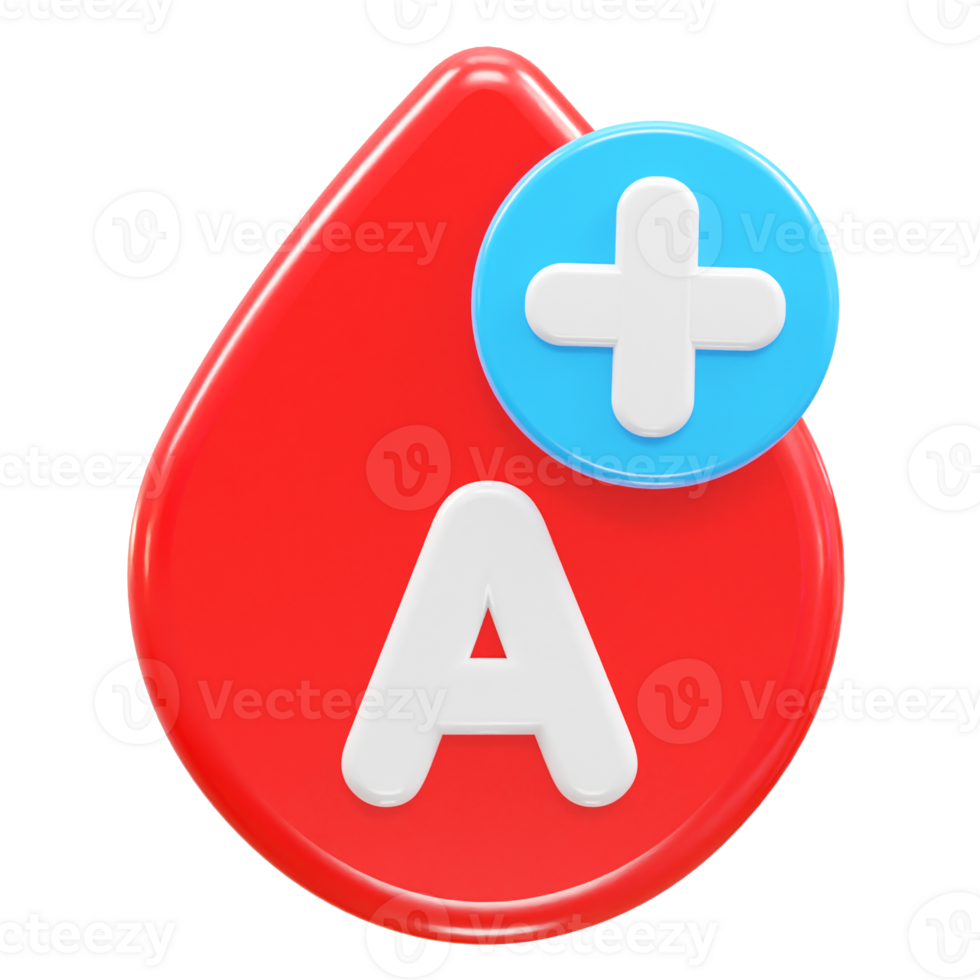 Blood icon 3d rendering illustration element png