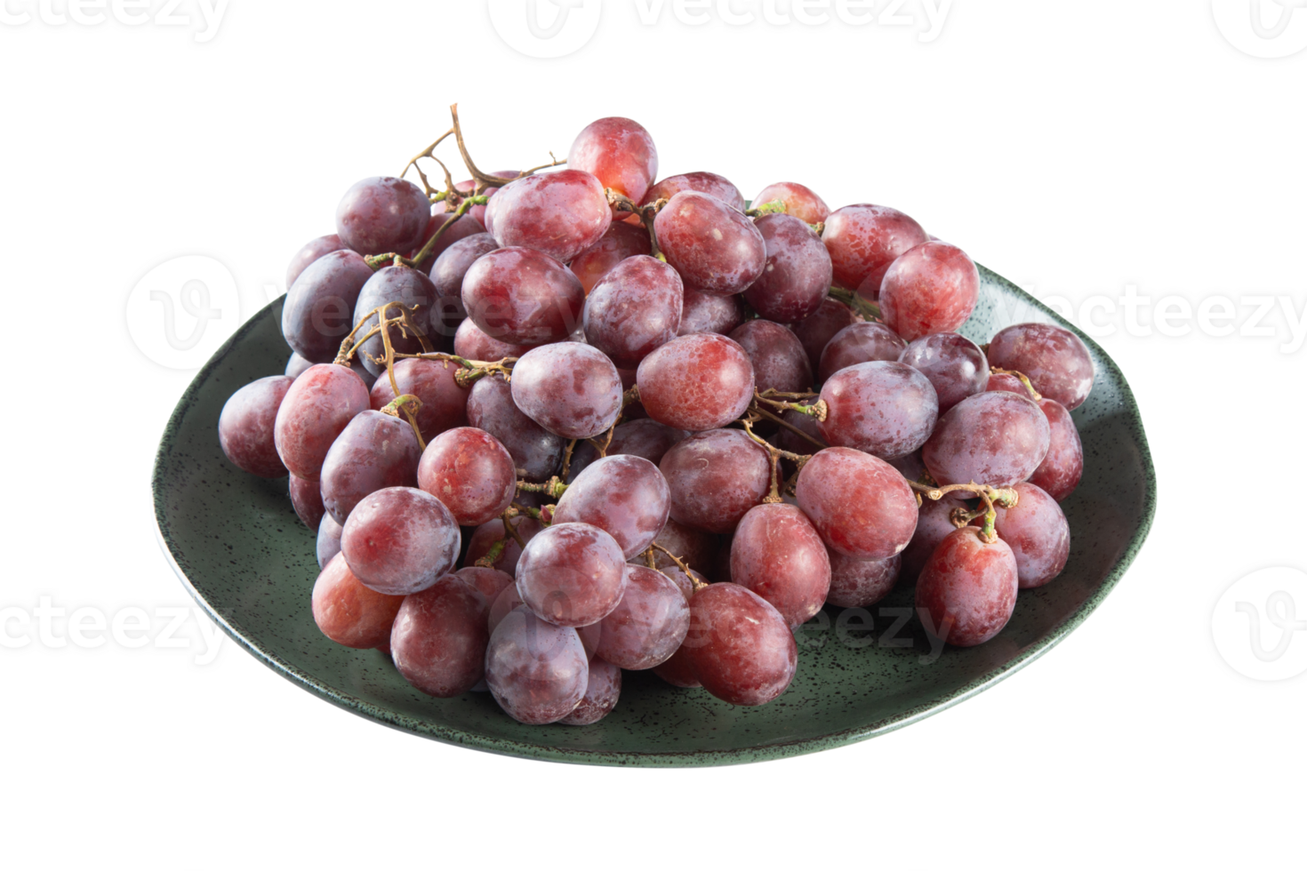 assiette avec violet les raisins et transparent Contexte png