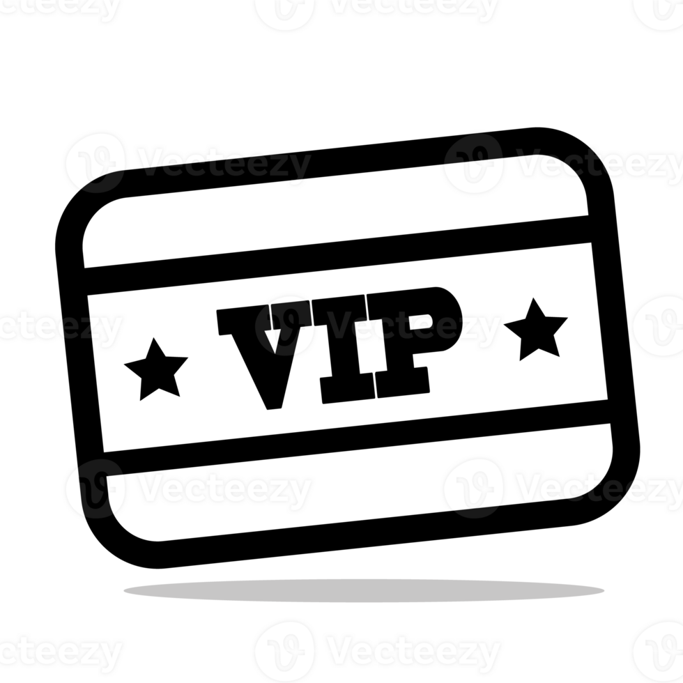 vip cartão ícone, ilustração png