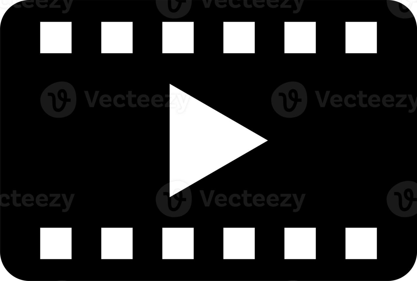 Play video film strip icon. For your web site design, logo, app, UI. illustration png