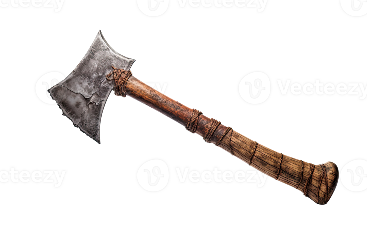 AI generated axe on an isolated transparent background png