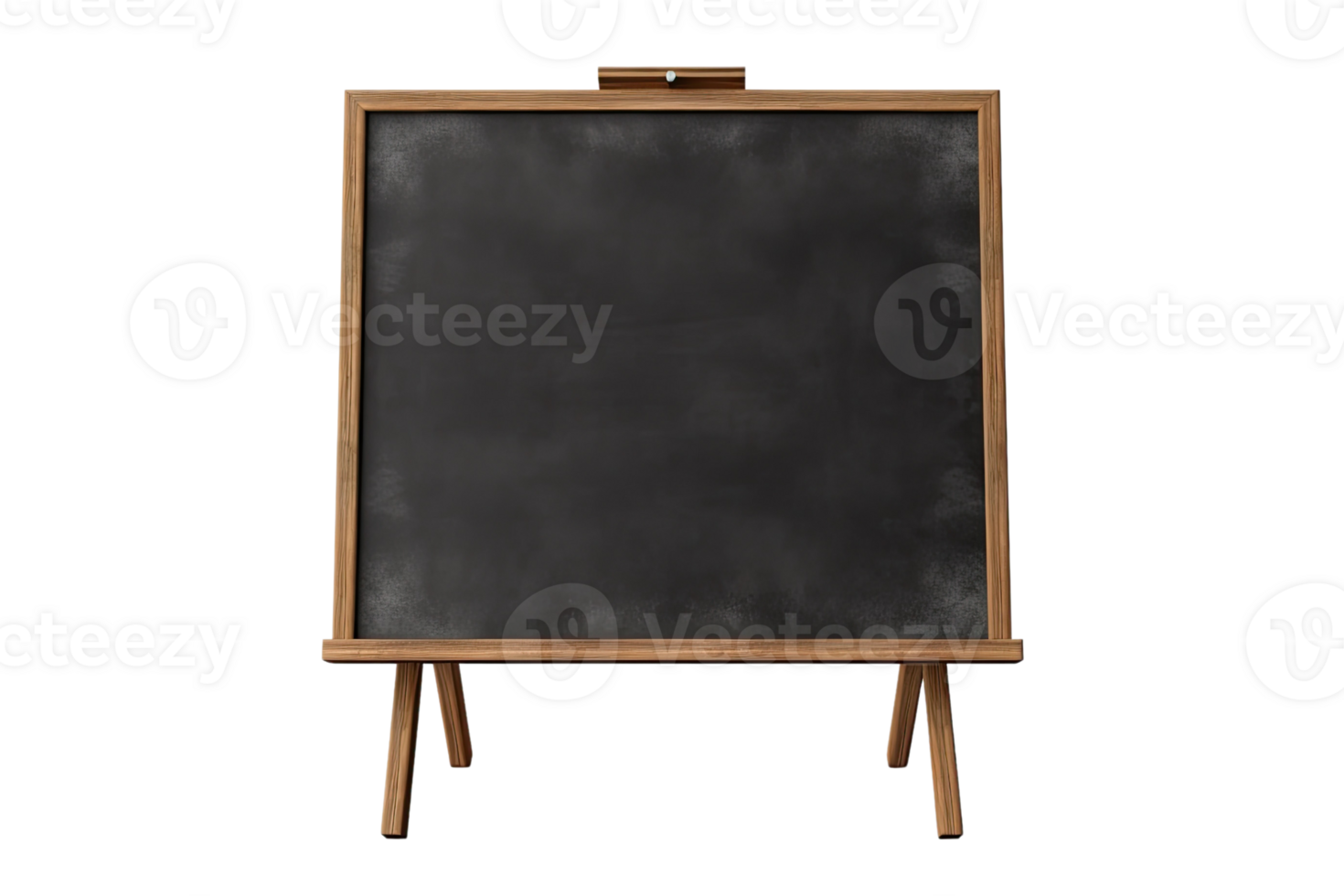 AI generated black board isolated on isolated transparent background png