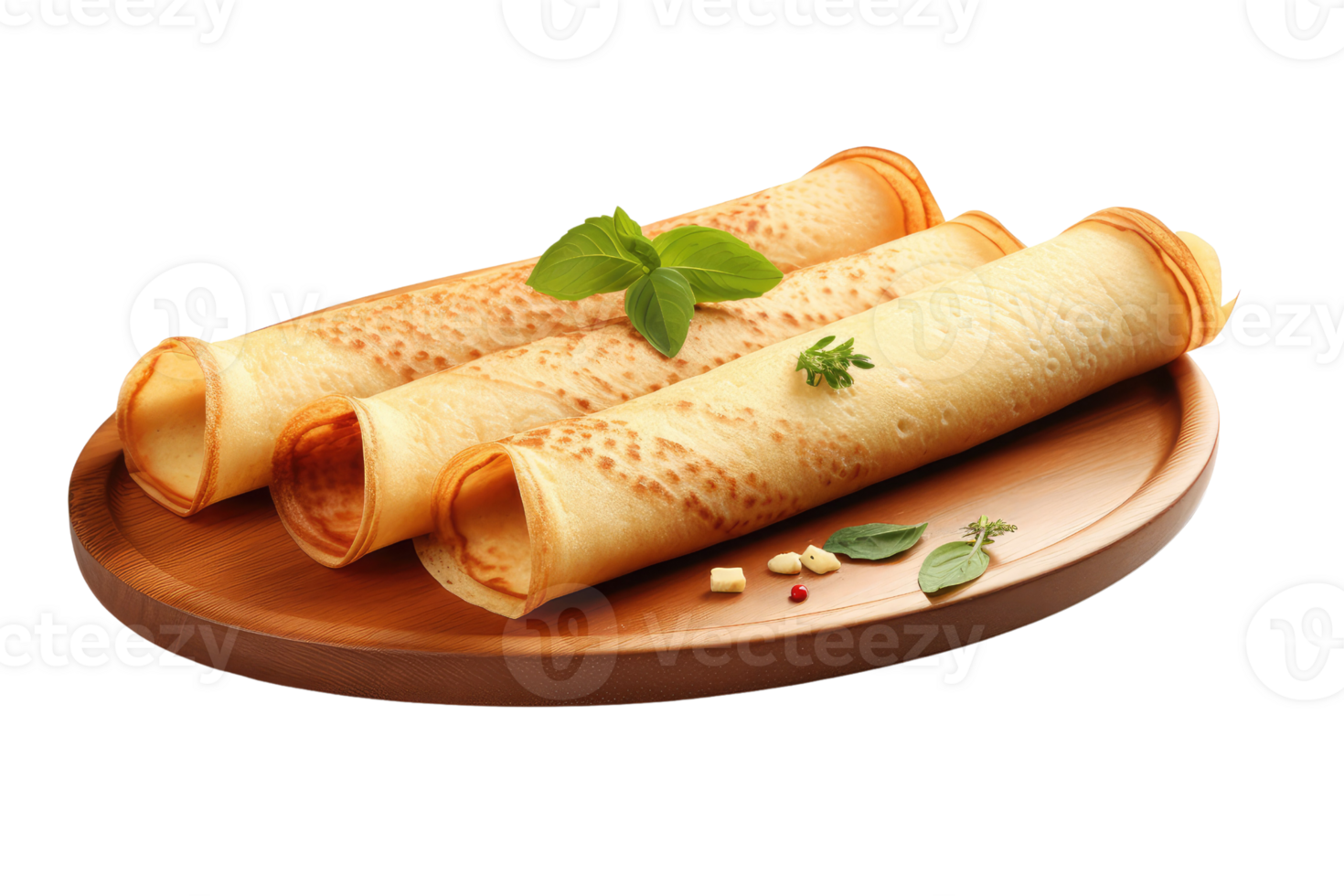 AI generated south indian breakfast dosa on an isolated transparent background png