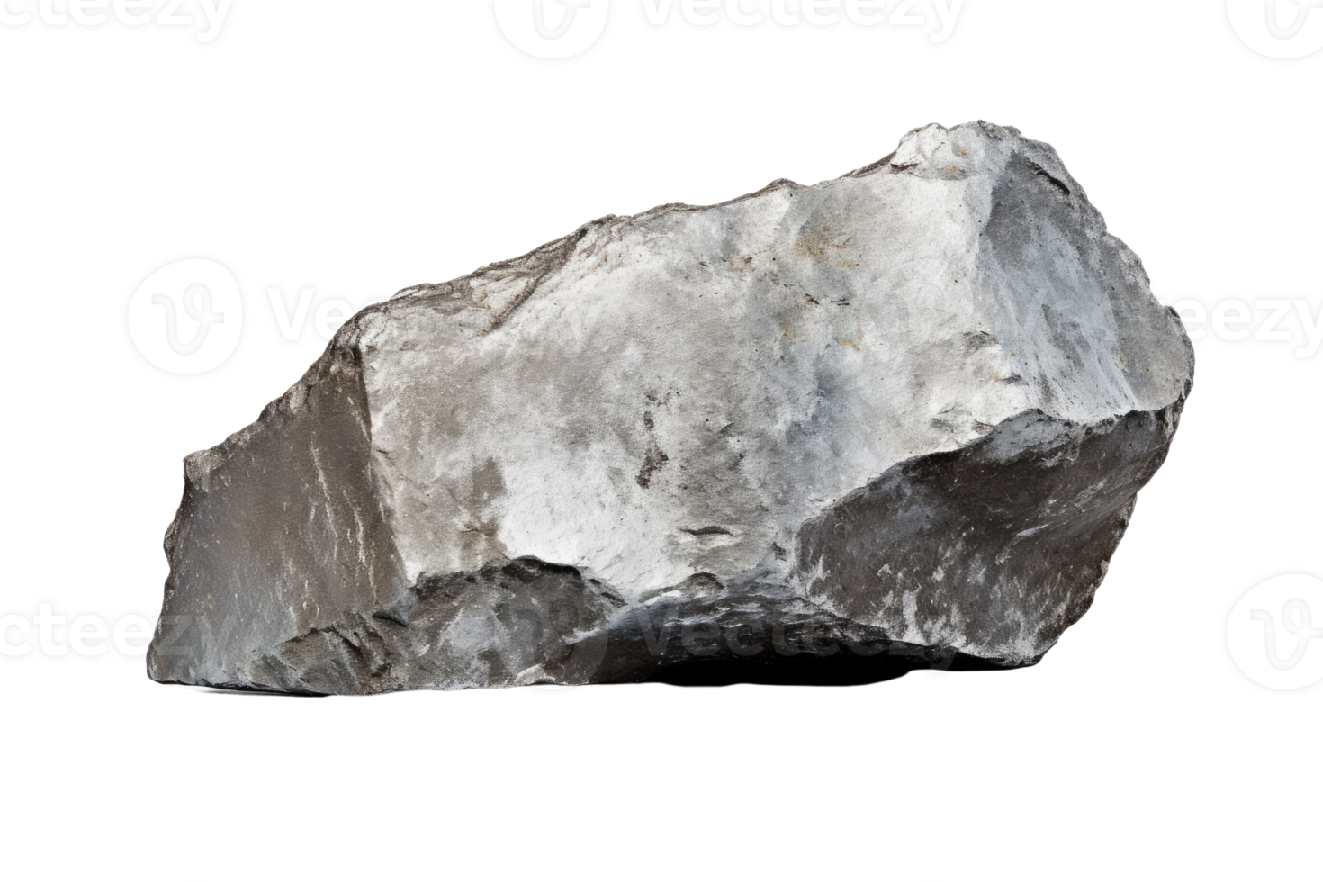 AI generated raw silver on an isolated transparent background png
