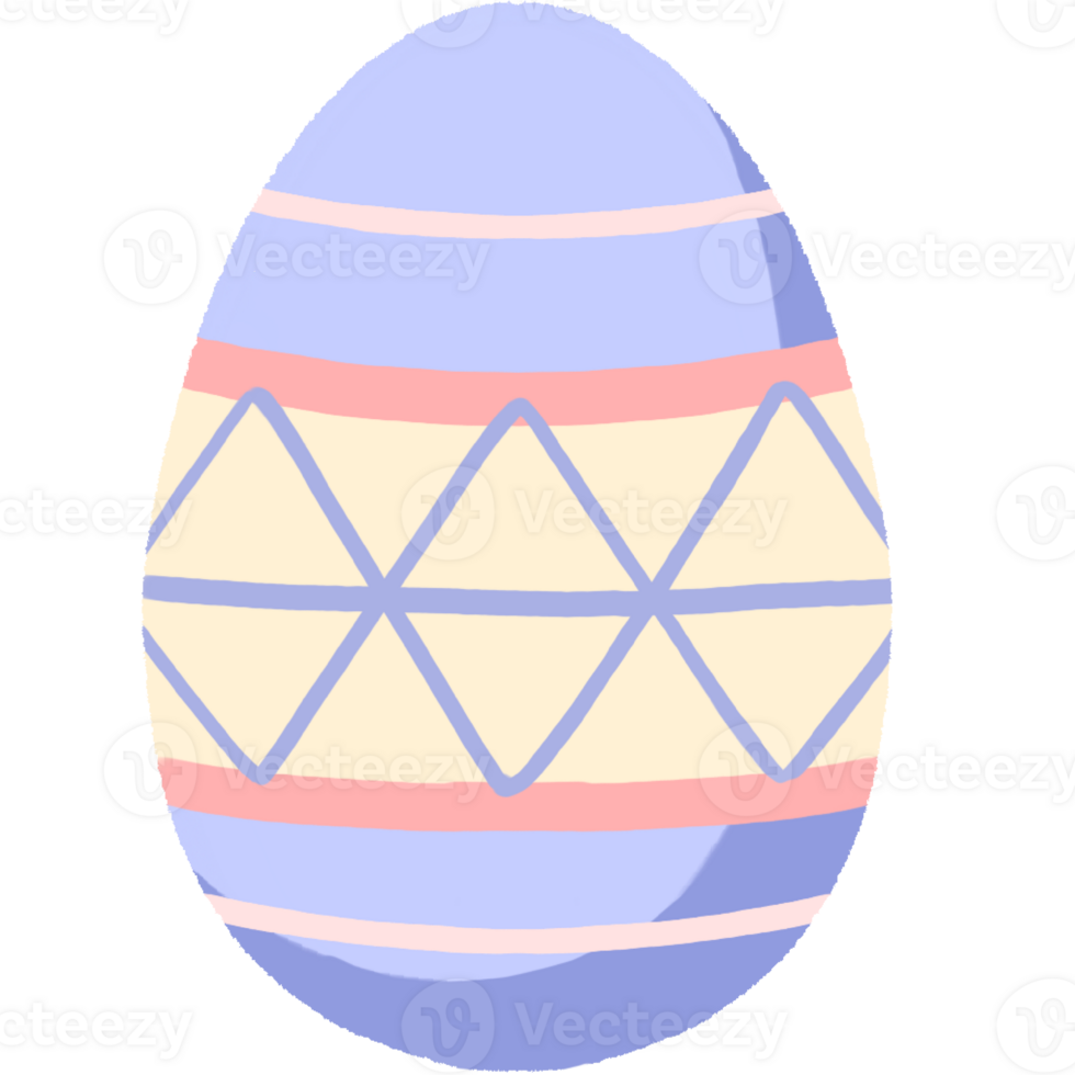 an easter egg with a geometric pattern on it png