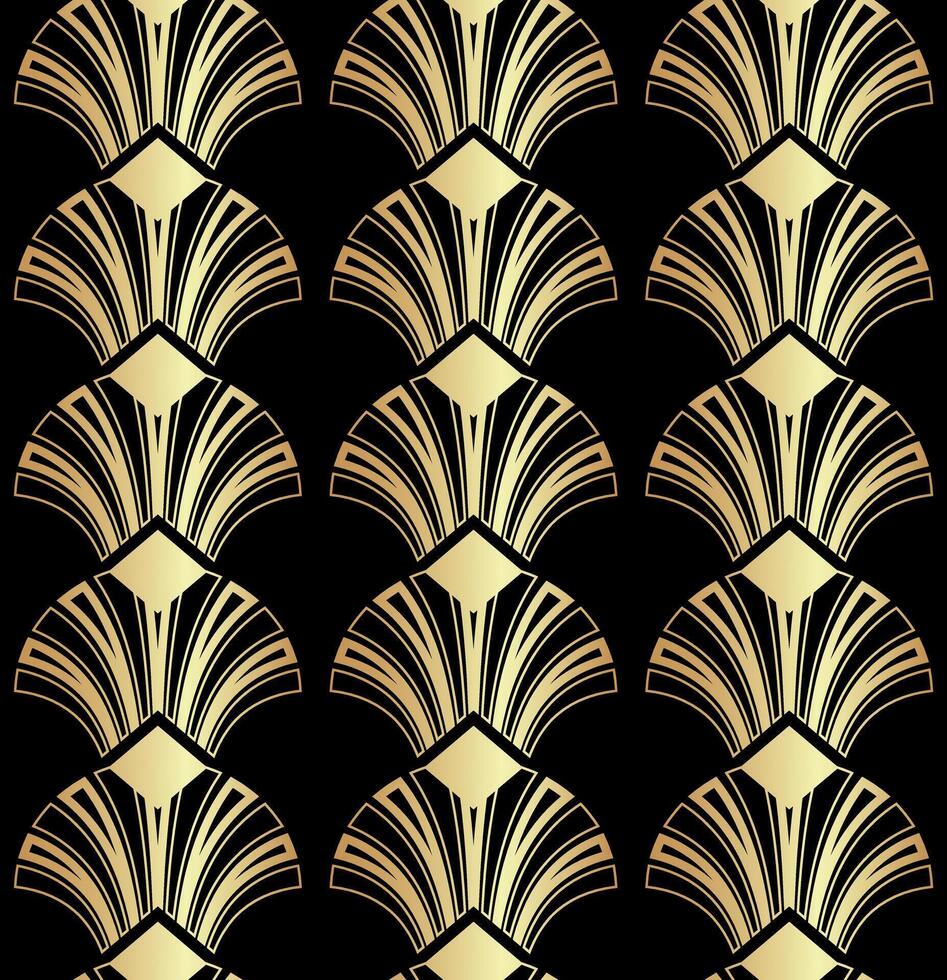 Geometric Gatsby Art Deco Pattern Background vector