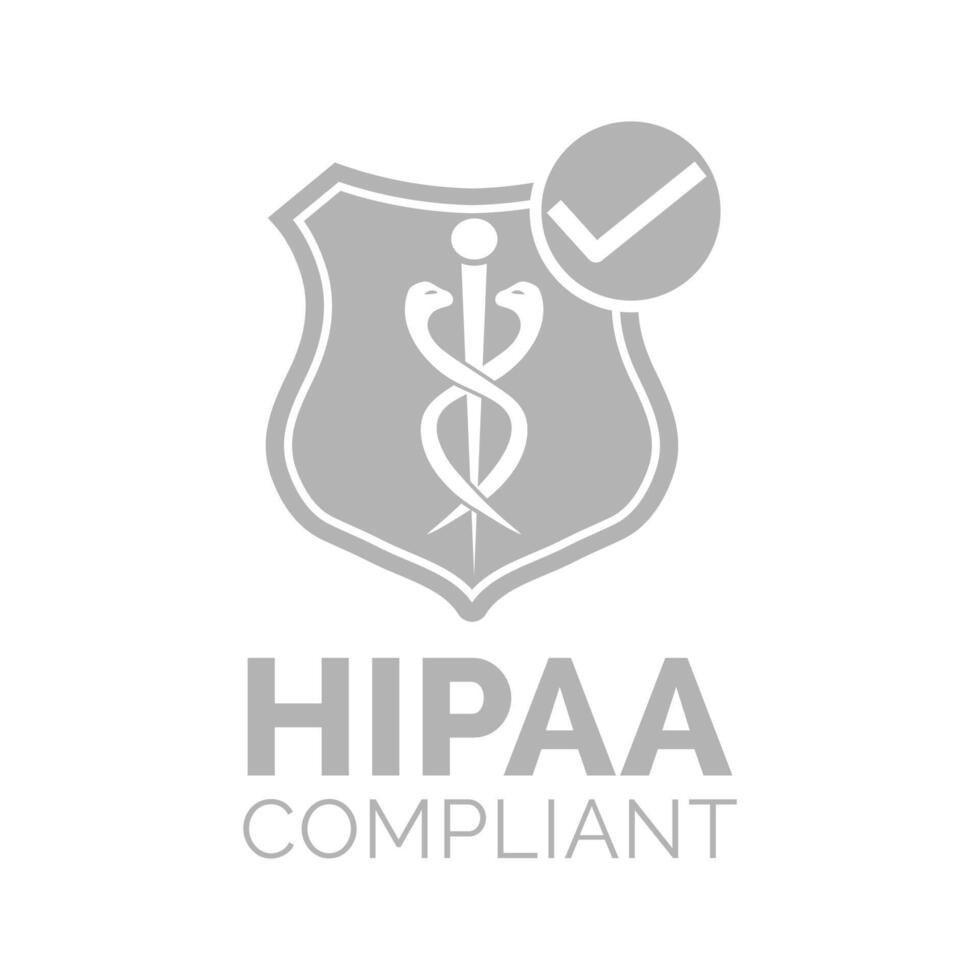 HIPAA Compliance Logo vector