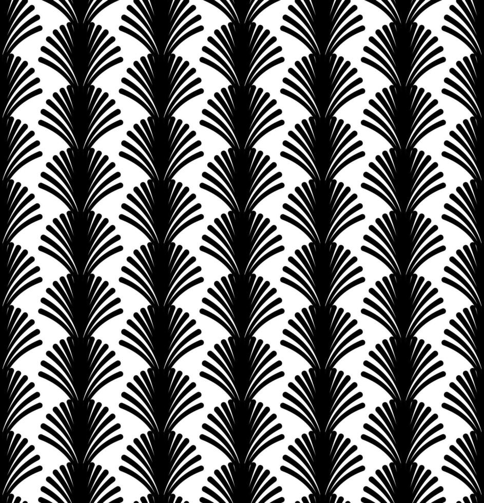 Black Geometric Art Deco Pattern Design with White Background vector